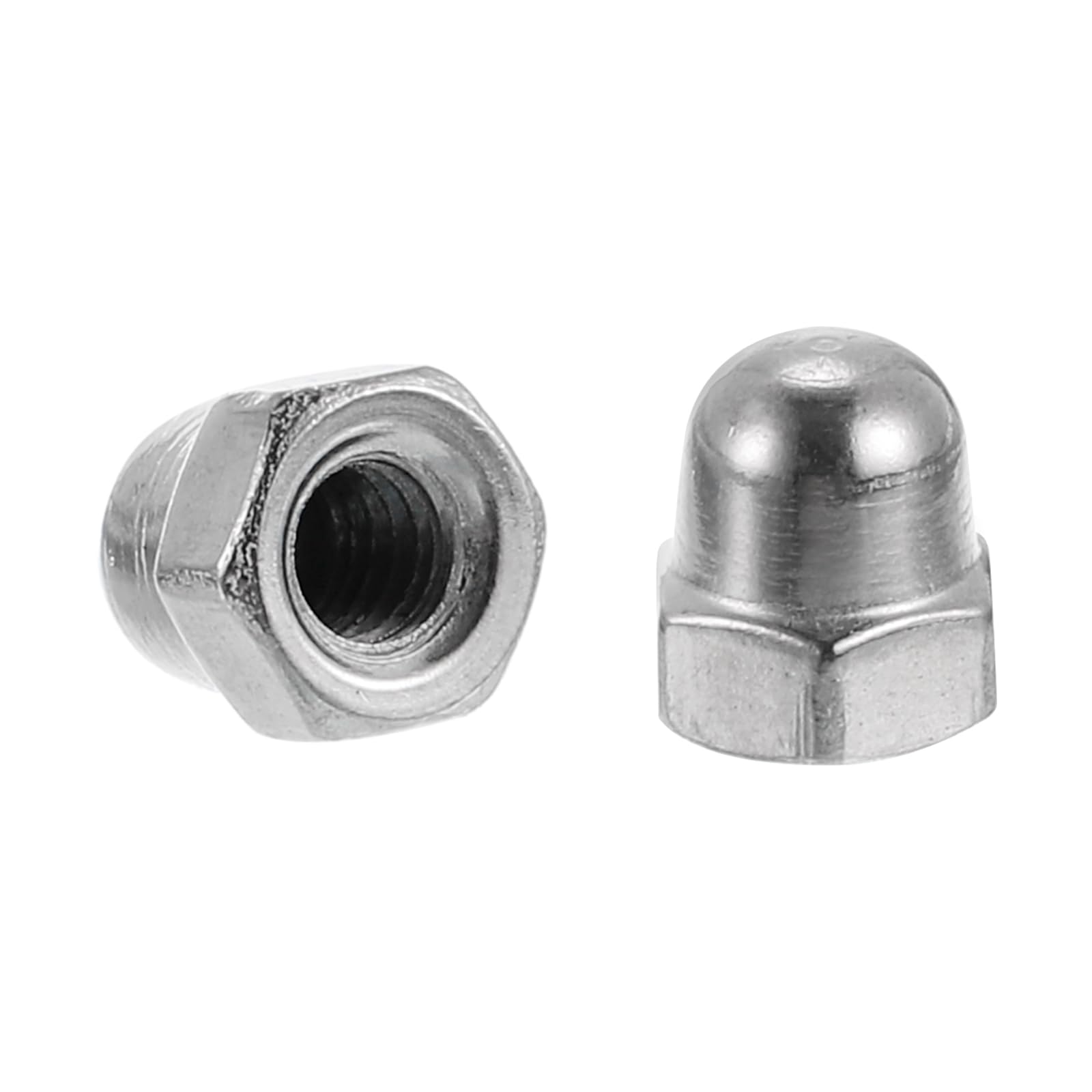 50Pcs 304 Stainless Steel M4x0.7 Acorn Cap Nuts - Dome Head Hex Nut for Bolt Cover, Rustproof Hardware Fasteners - Perfect for Furniture Assembly, Automotive Repair & DIY Projects