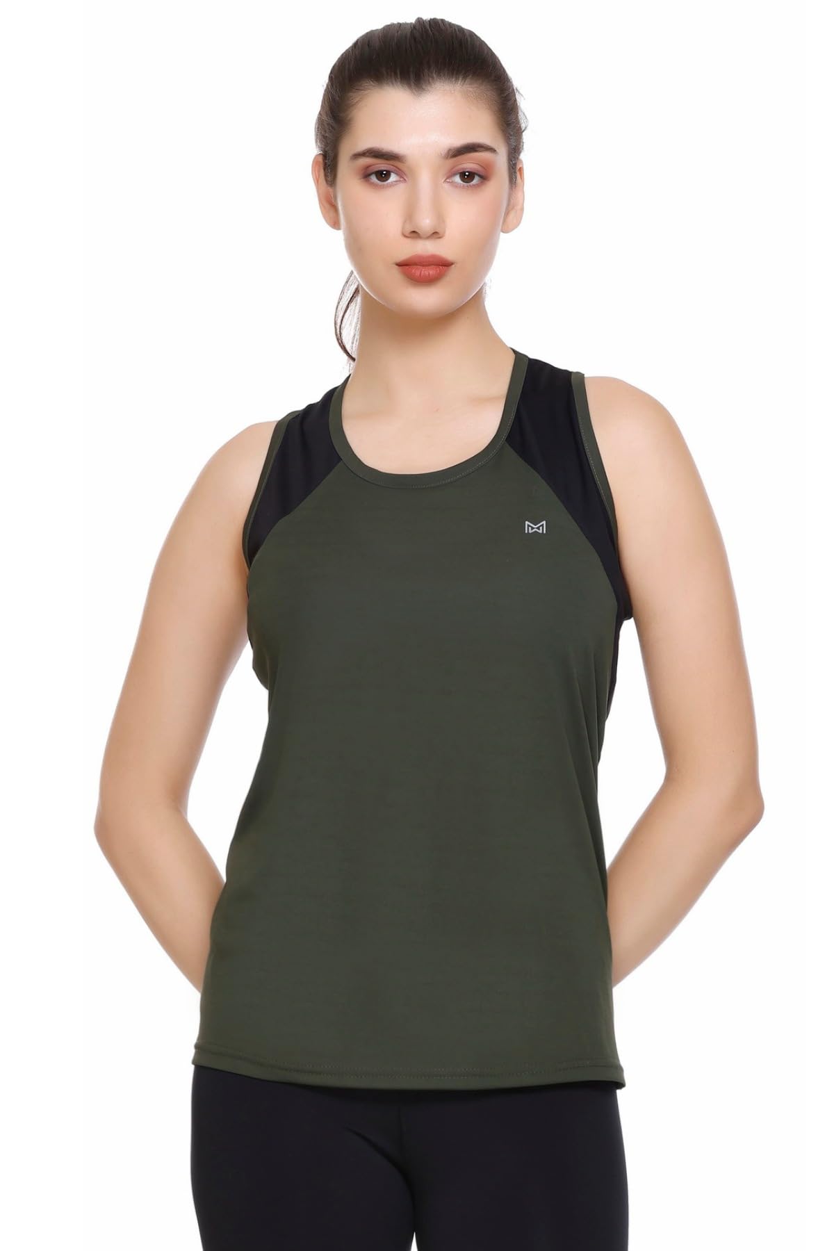 White Moon Women's Polyester Tank Top Combo - 2 Pack Breathable Sleeveless Workout Tops for Gym, Yoga & Running | Moisture-Wicking Activewear for Women | Summer Fitness & Casual Wear