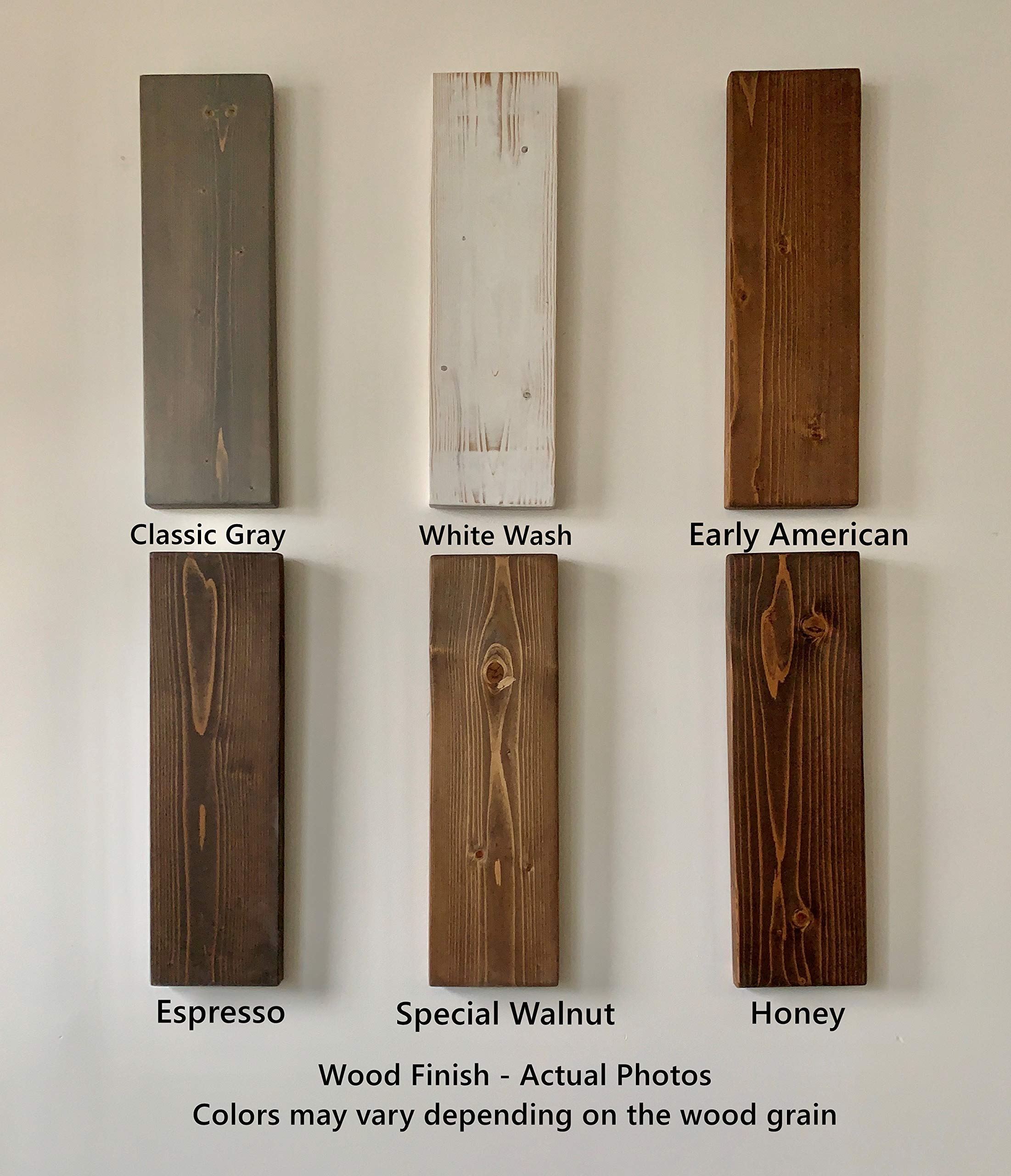 Rustic White Wash Wooden Floating Shelves Set of 3 - 7.5x1.5x24 Inch Wall Mounted Shelves for Home, Kitchen, Bathroom, Bedroom & Office Organization - Easy Installation with Brackets | Perfect for Displaying Decor, Books & Storage