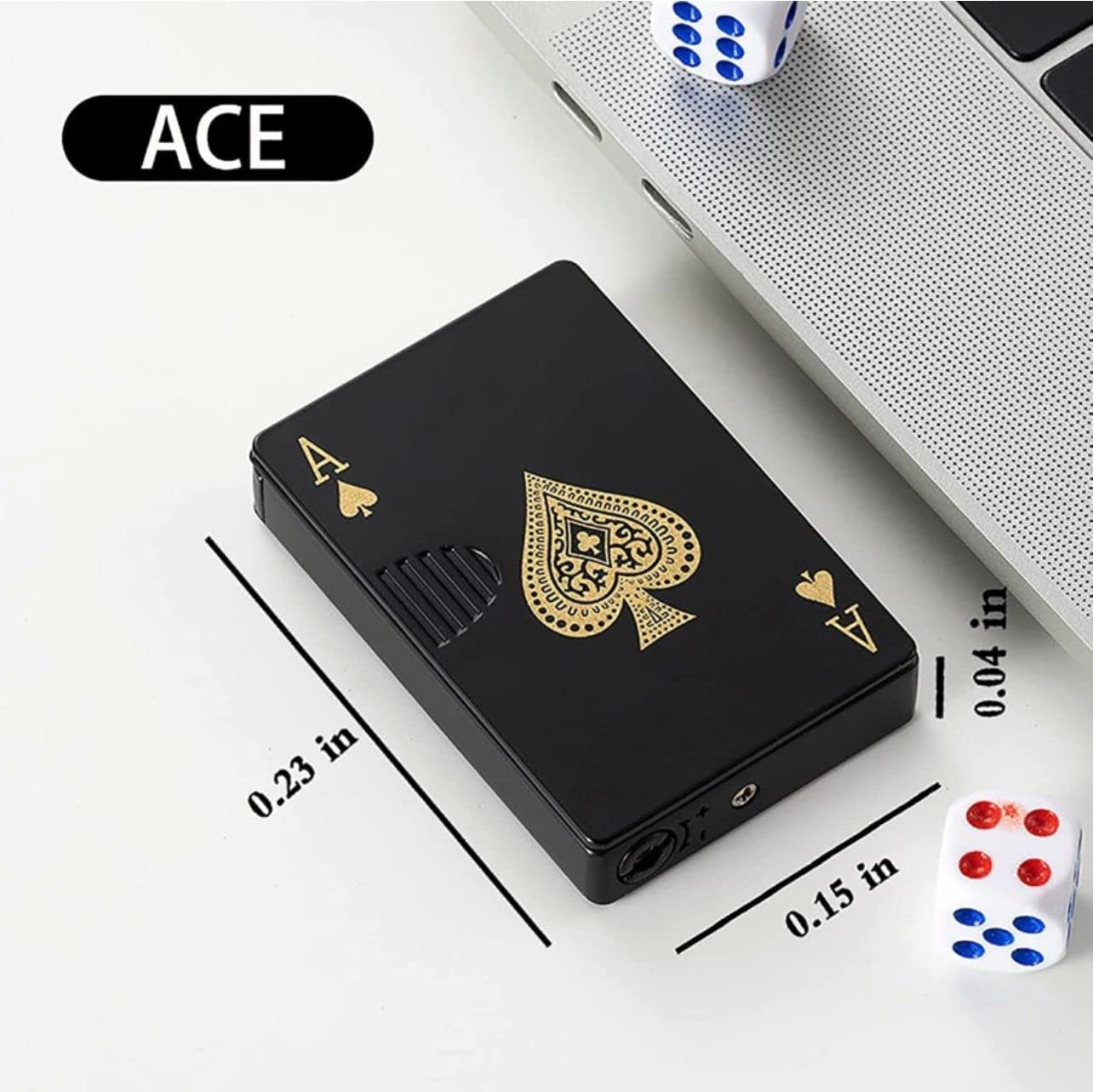 Advenga Refillable Metal Windproof Jet Flame Lighter for Cigarettes & Outdoor Use