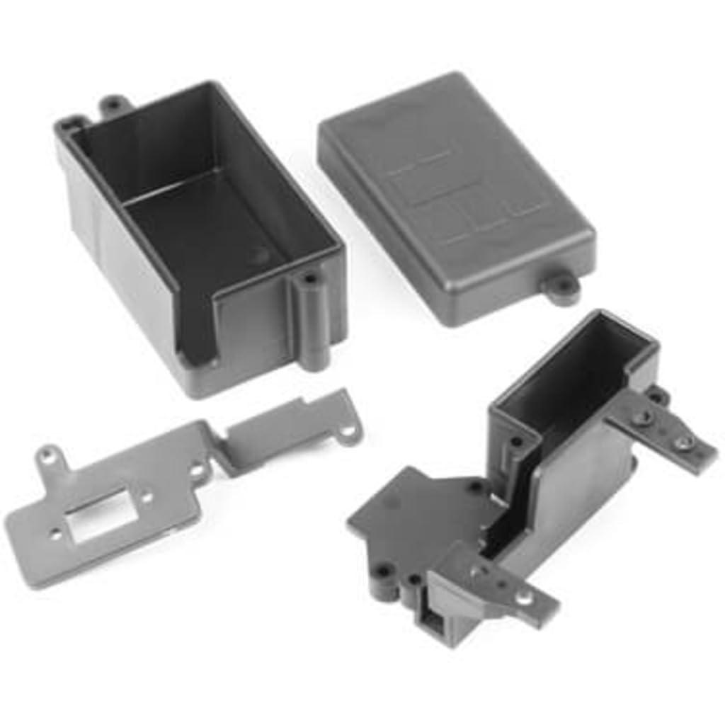 Tekno RC 9317 Radio Box & Throttle Servo Mount for NB/NT48 2.0 RC Cars - Durable Aluminum Alloy Upgrade Part for Off-Road Racing & Bashing