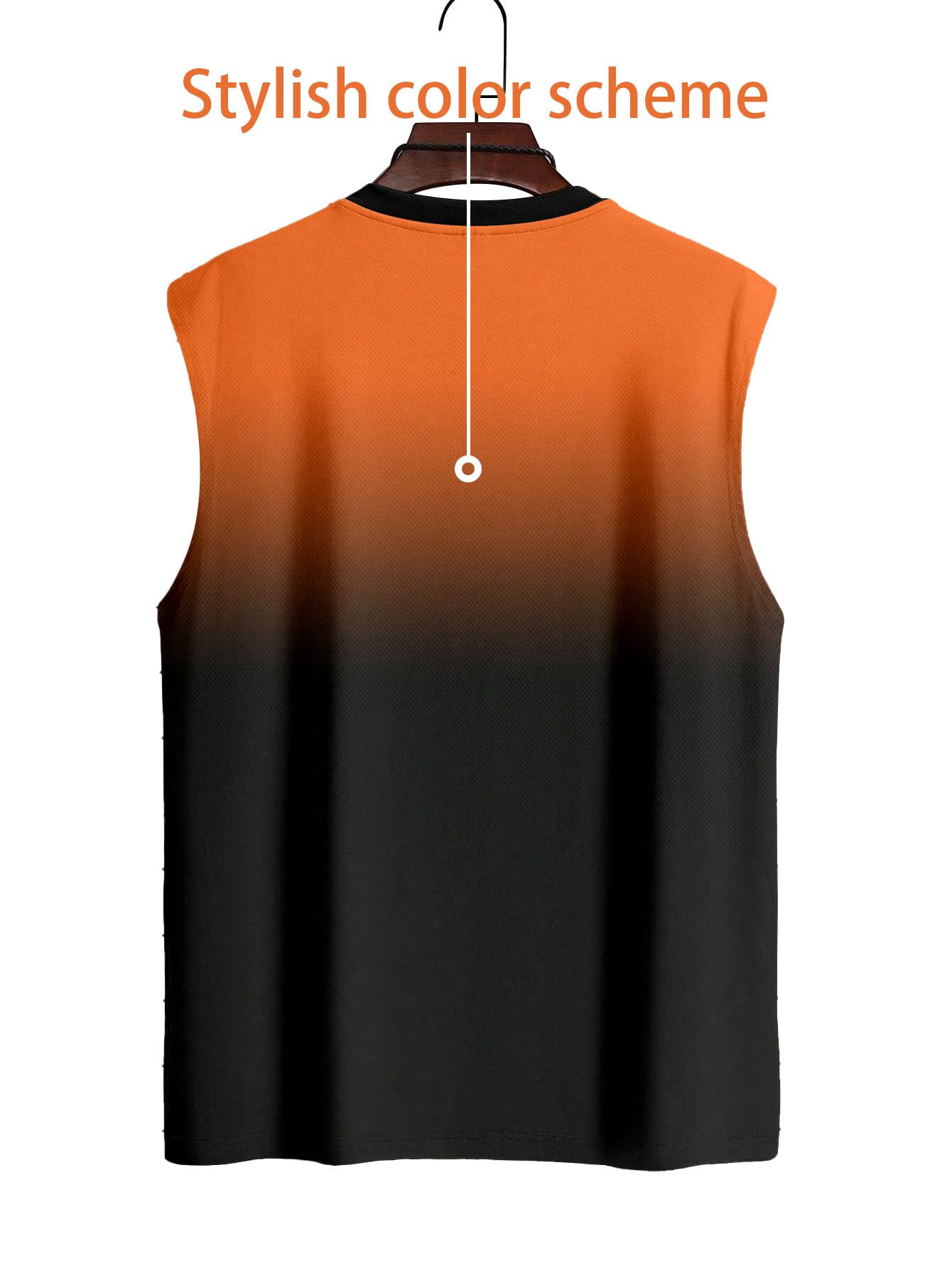 Men's Sleeveless Muscle Tank Top - Breathable Workout Shirt with Round Neck & Stylish Letter Print - Gym, Running & Summer Casual Wear