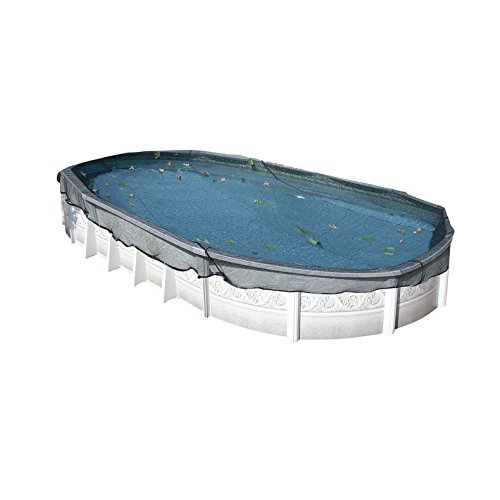 Harris Deluxe Leaf Net for 21'x41' Above Ground Oval Pool - Premium Pool Cover for Easy Cleaning & Debris Protection - Perfect for Backyard, Inground & Above Ground Pools