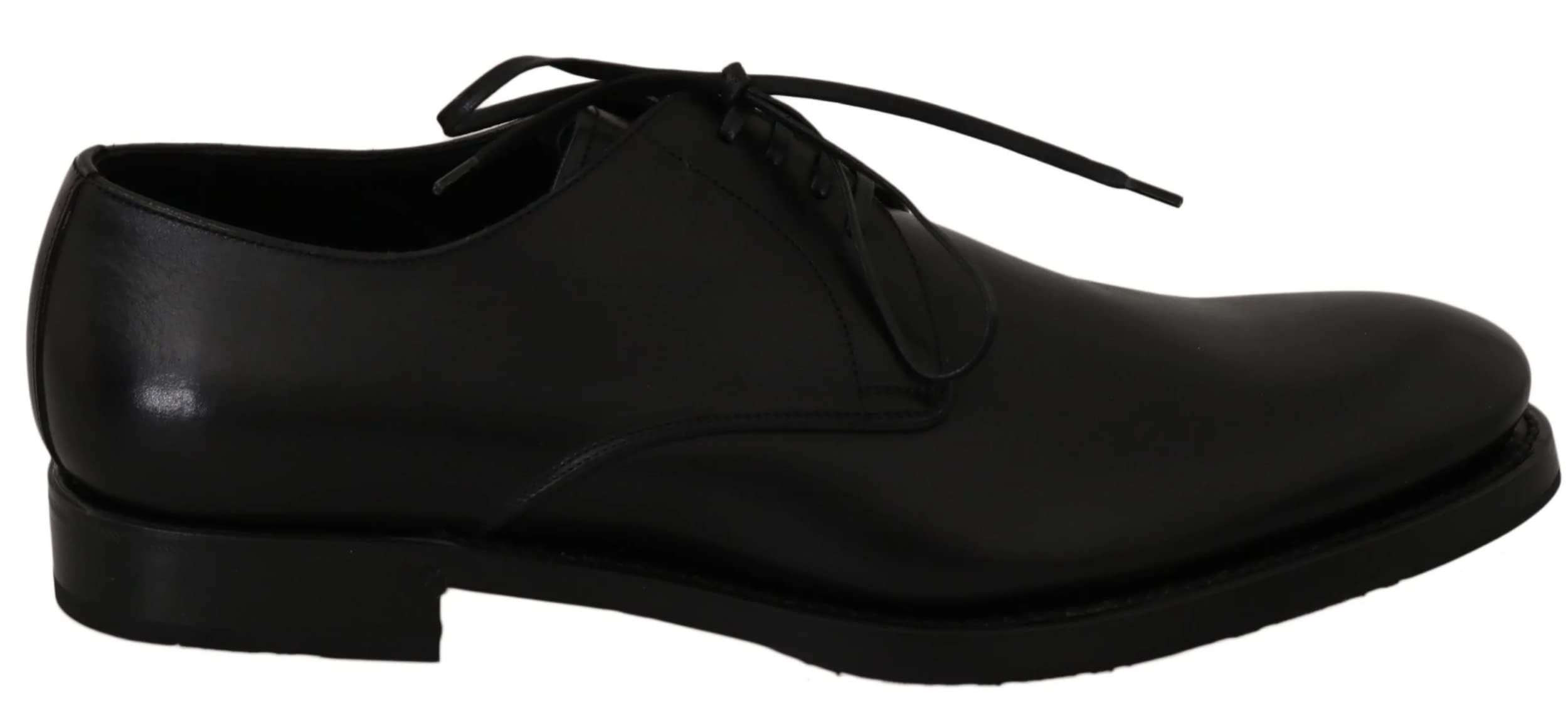 Black Leather Derby Formal Dress Shoes for Men - EU 39 / US 6 - Perfect for Weddings, Business & Office Wear