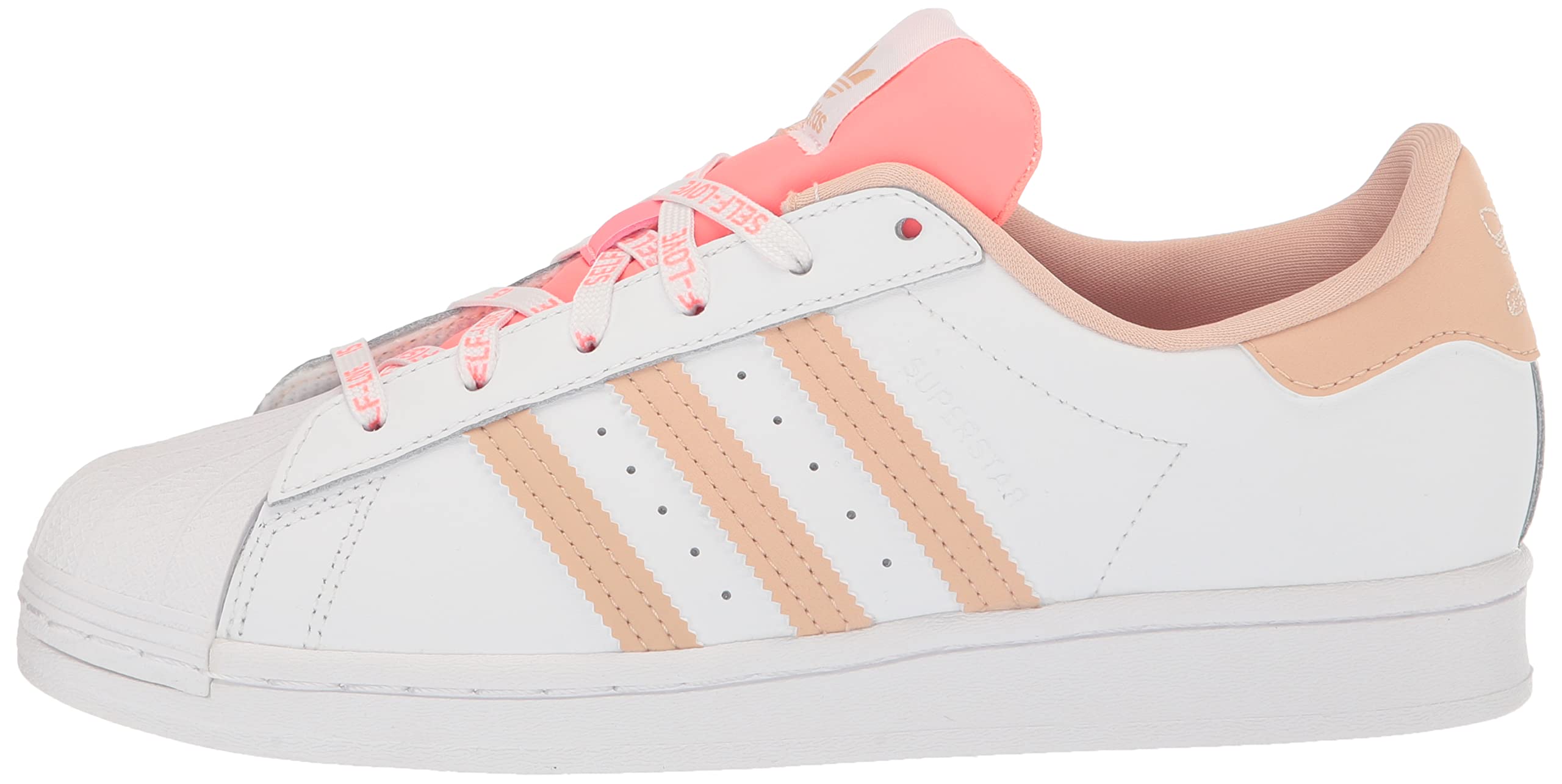 adidas Women's Superstar Sneakers - Classic White Leather Low-Top Shoes for Casual Wear, Running & Gym Workouts