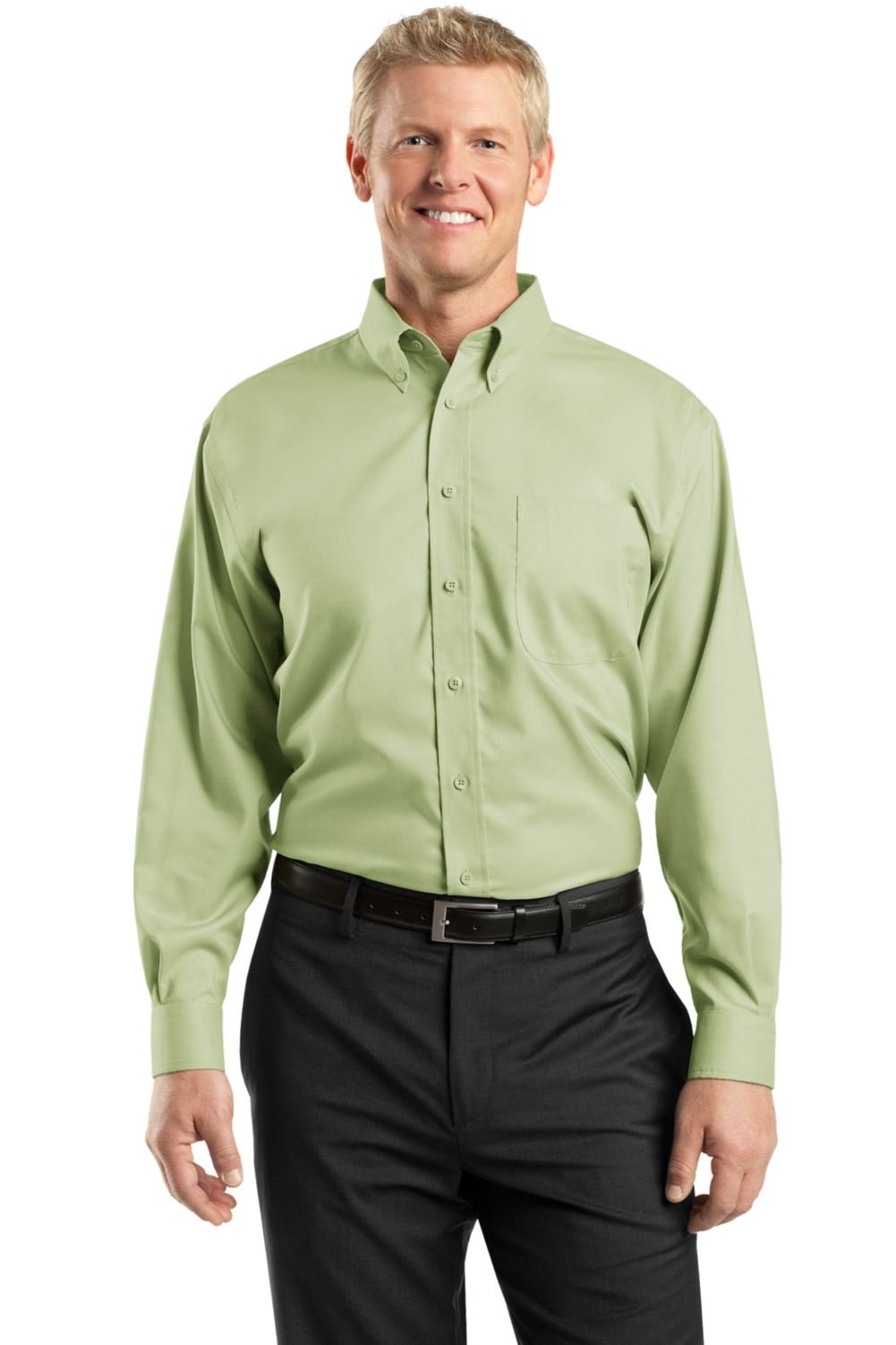 Red House Men's Nailhead Non-Iron Button Down Dress Shirt | Wrinkle-Free Business Casual Shirt for Office, Wedding & Formal Events