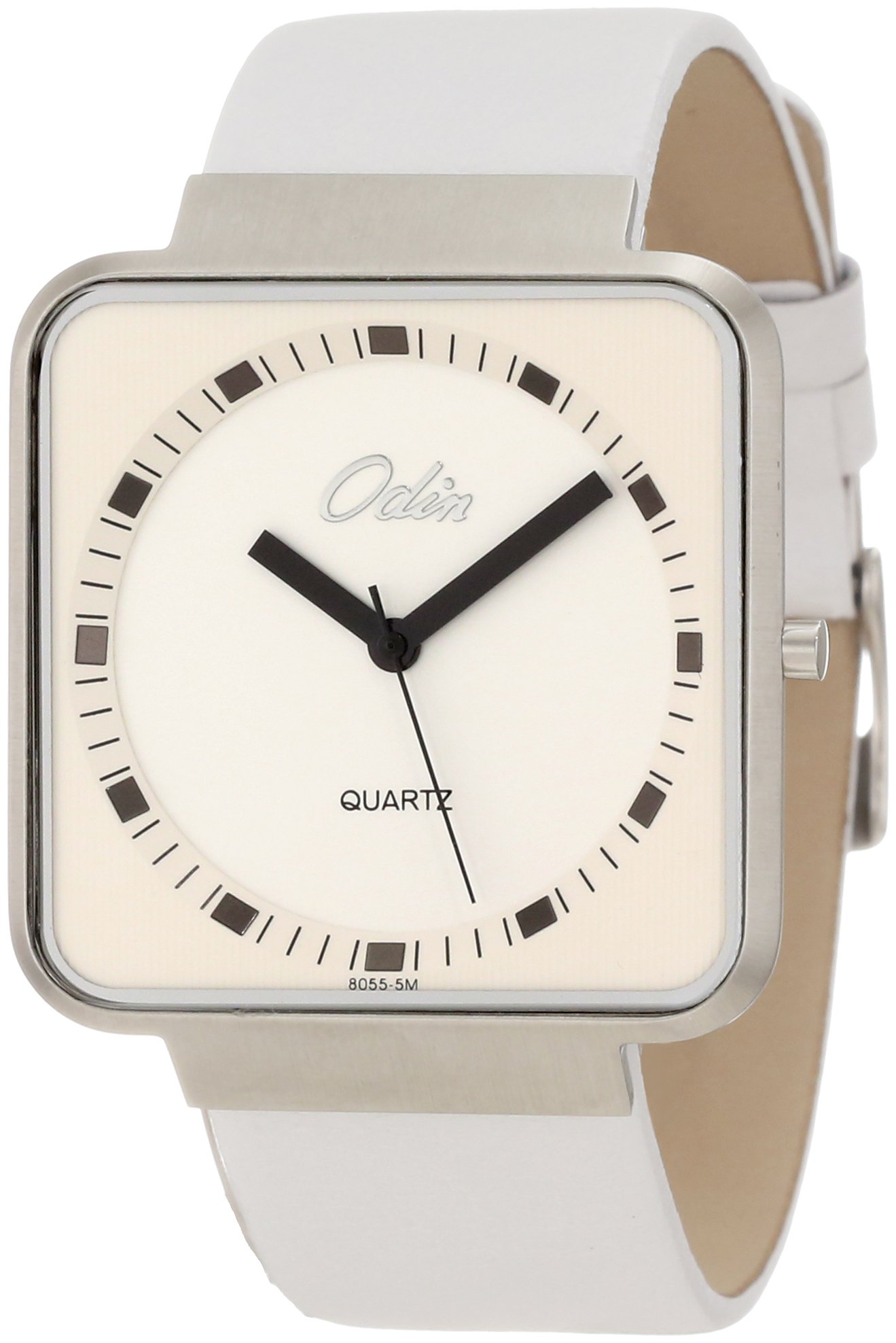 Odin Men's 8055-5M Precision Quartz Watch with Genuine Leather Strap - Classic 3-Hand Analog Design for Business, Casual & Everyday Wear