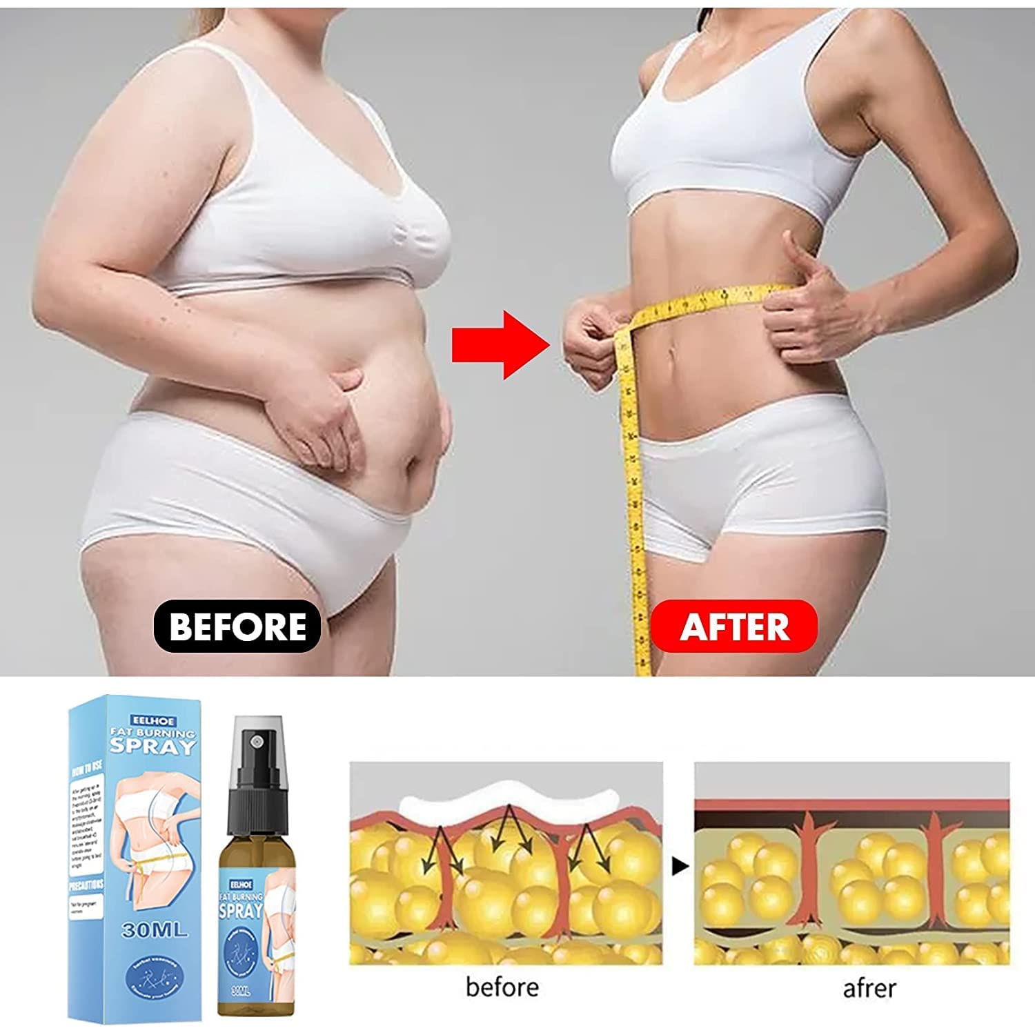 **KCRPM Saggy Skin Tightening Herbal Spray – Fast-Acting Firming Formula (3-Pack) | Natural Skin Tightening for Face & Body | Post-Weight Loss & Anti-Aging Solution**