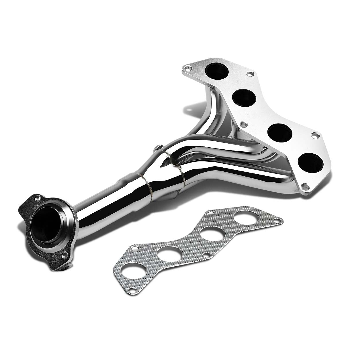 Scion tC 2.4L DOHC 4-1 Exhaust Header with O2 Sensor Bungs - Stainless Steel Performance Header for 2005-2010 Scion tC - Improves Engine Power & Sound for Racing & Street Driving