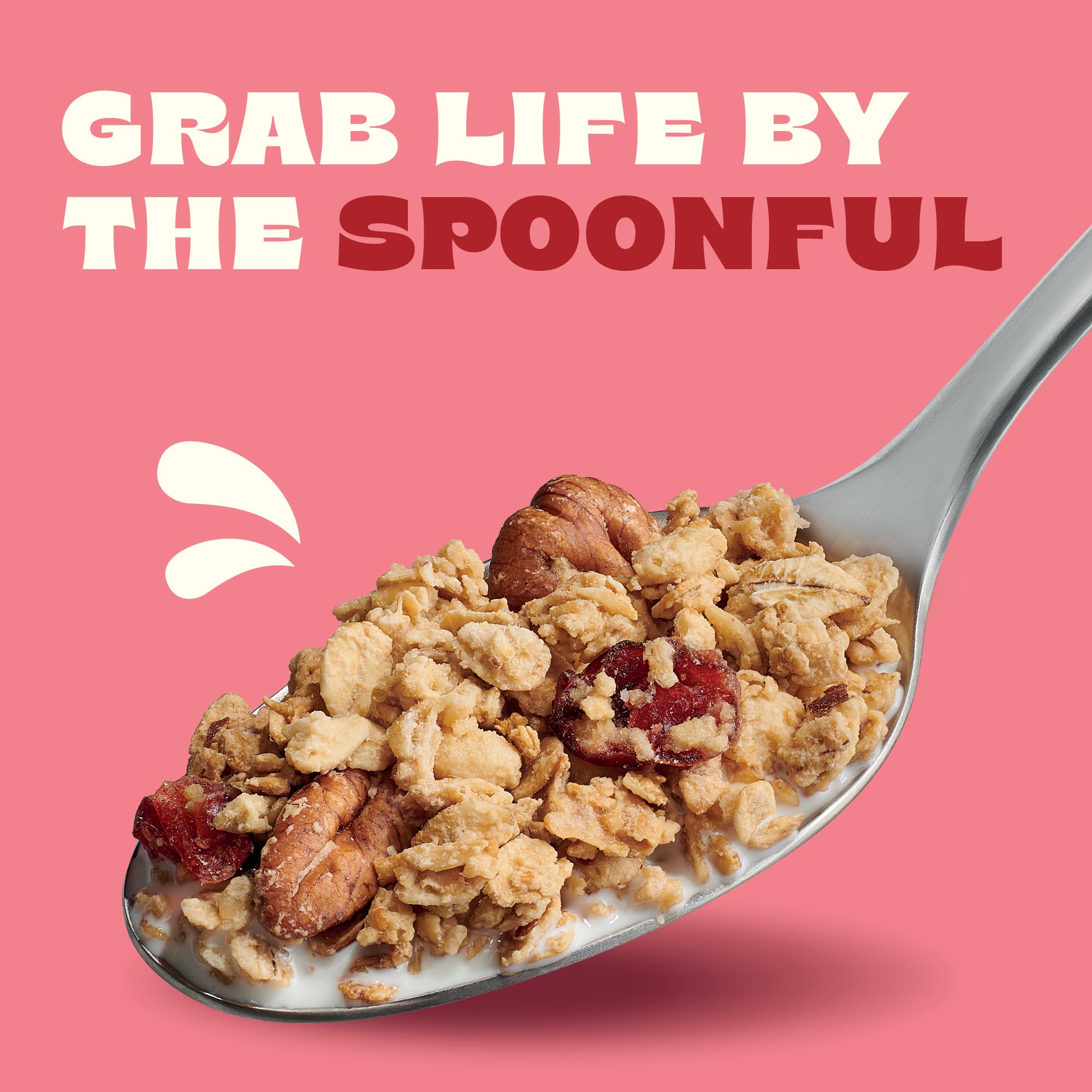 Back to Nature Granola Cereal - Gluten Free, Non-GMO, Vegan Snacks with Whole Grain Rolled Oats, Cranberry Pecan - 11oz (Pack of 6) | Healthy Breakfast & On-the-Go Snack for Work, School & Travel