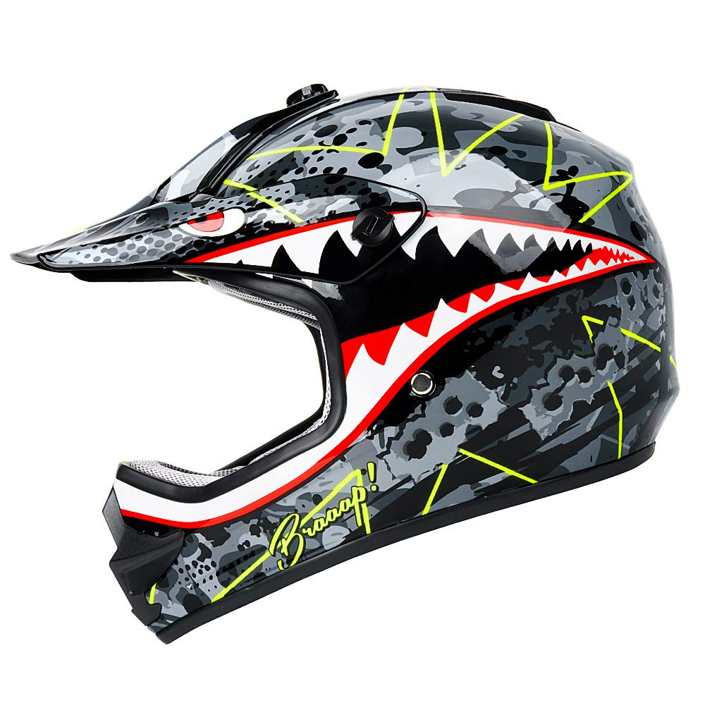 Orthrus Dirt Bike Helmets for Adults & Youth - DOT Approved Off-Road ATV Motocross Helmet - Perfect for Trail Riding, Motocross Racing & Off-Road Adventures