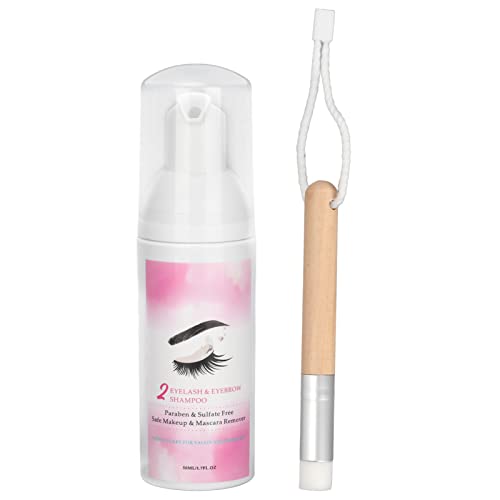 **Gentle Foaming Eyelash Extension Cleanser - Natural Daily Use Shampoo for Lash Extensions, 50ml | Safe & Effective for Sensitive Eyes | Perfect for Salon & Home Care**