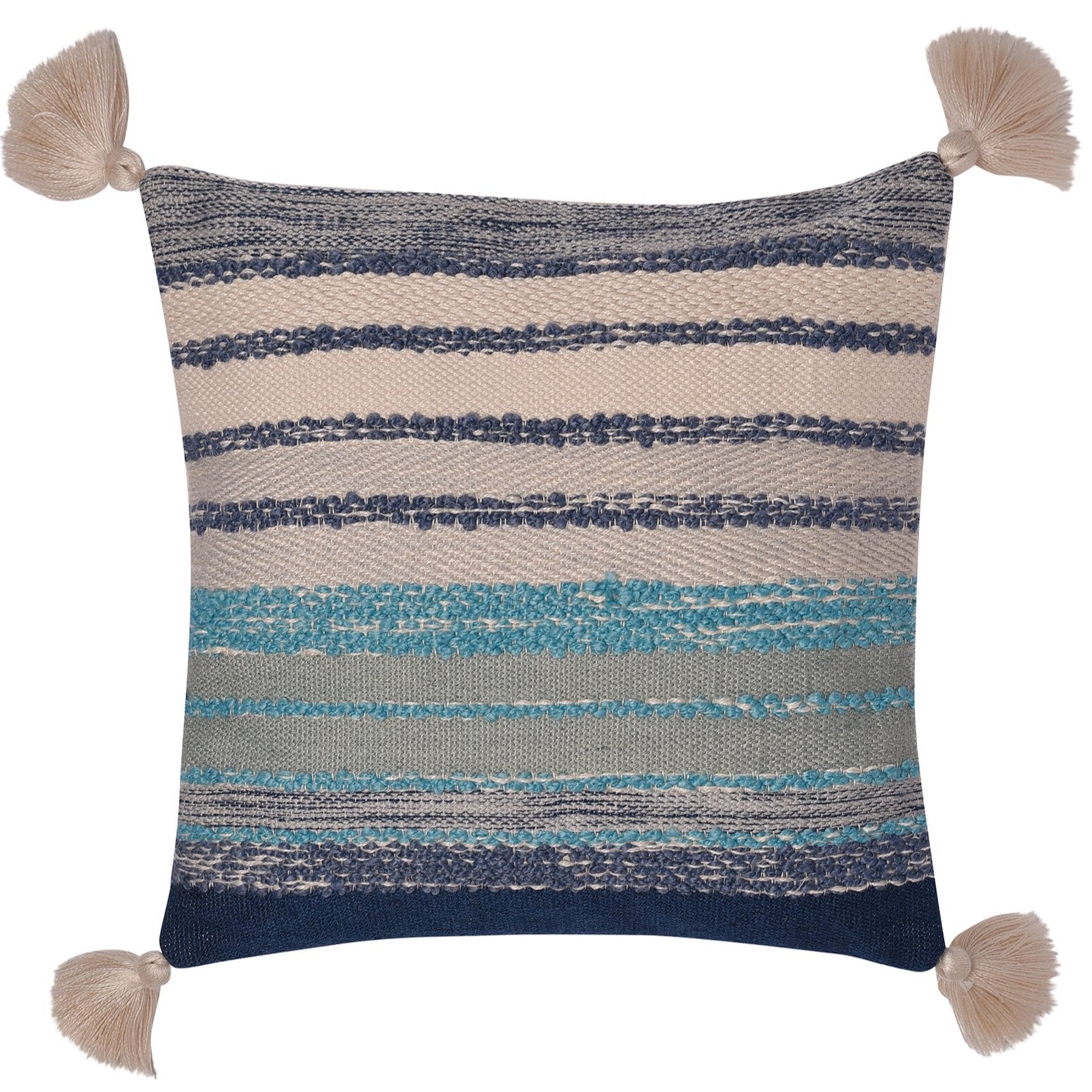Premium Graystone Outdoor Cushion for Patio Furniture - Waterproof & UV Resistant - Comfortable Blue Seat Cushion - Perfect for Deck Chairs, Porch Swings & Poolside Lounging