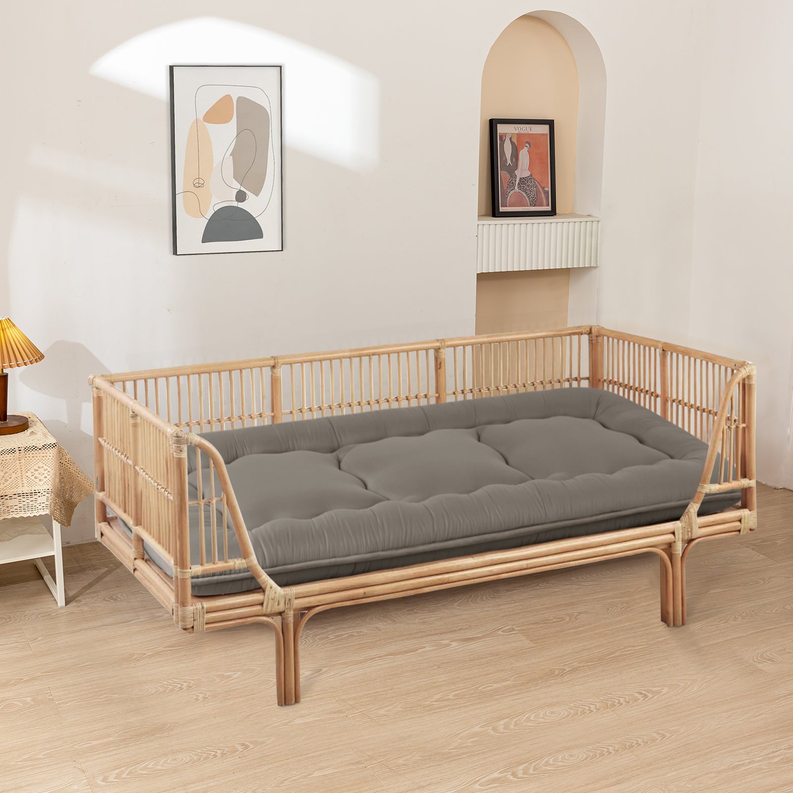 MAXYOYO Japanese Style Futon Mattress - Foldable Floor Mattress, Tatami Mat for Bedroom, Living Room & Guest Room | Comfortable Sleeping & Lounging