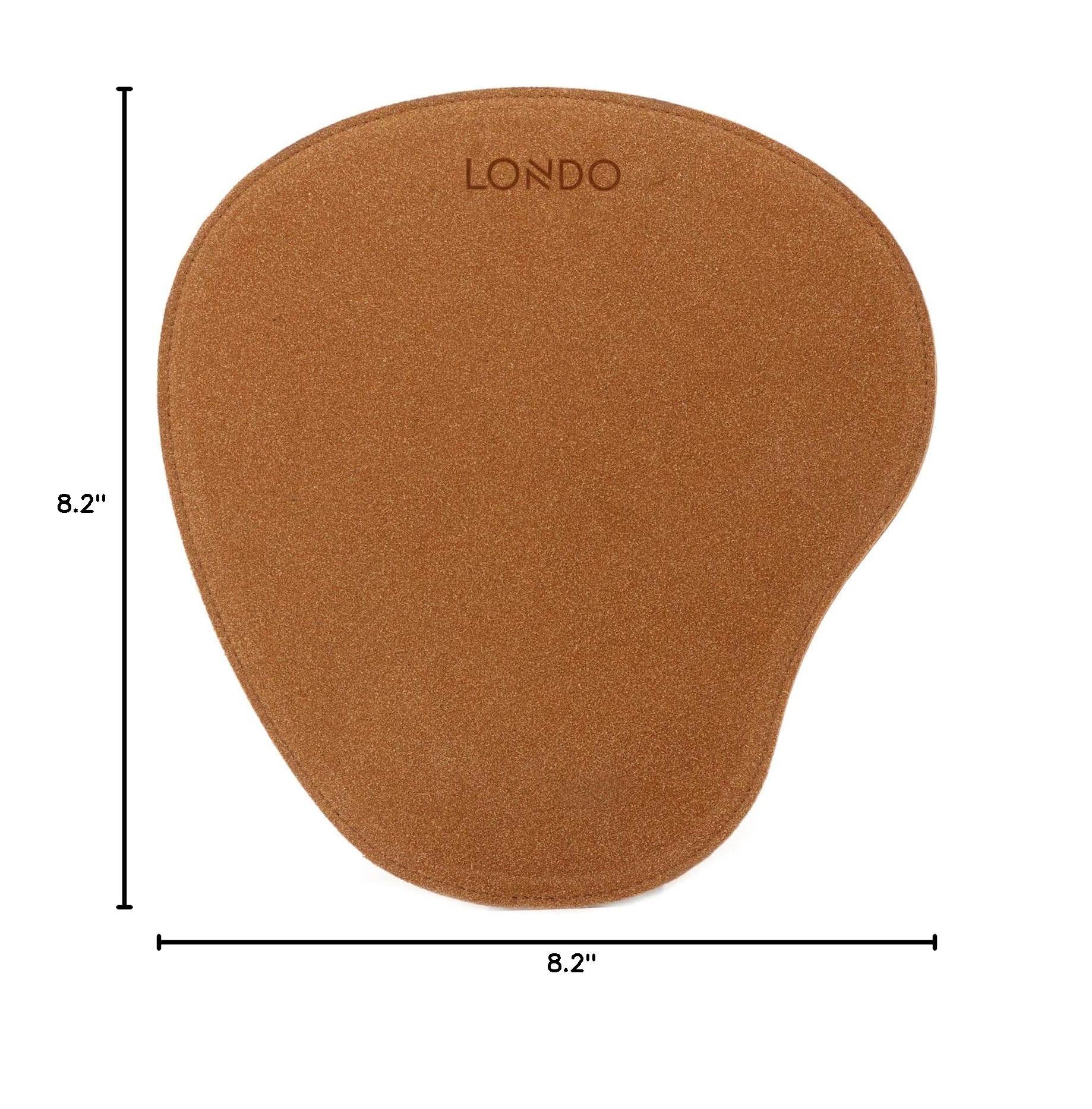 Premium PU Leather Oval Non-Slip Mouse Pad with Ergonomic Wrist Rest - Waterproof Surface & Comfort Memory Foam - Lightweight Design for Laptop & Desktop Computers - Perfect for Office, Gaming & Home Workspaces