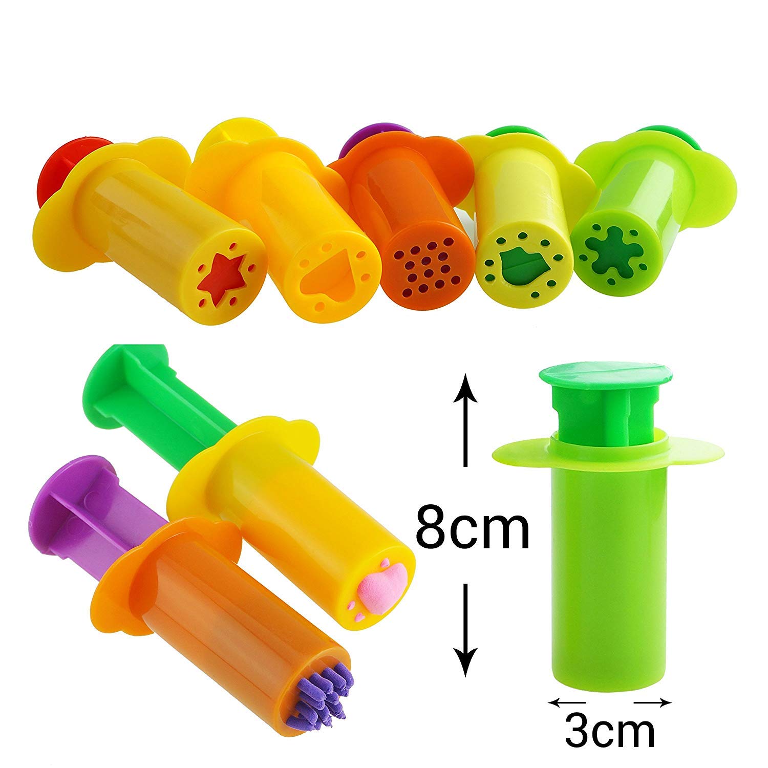 11-Piece Smart Dough Tools Kit with Models & Molds | Dough Extruders for Kids | Perfect for Playdough Creations, Baking Decorations & Sensory Play Activities