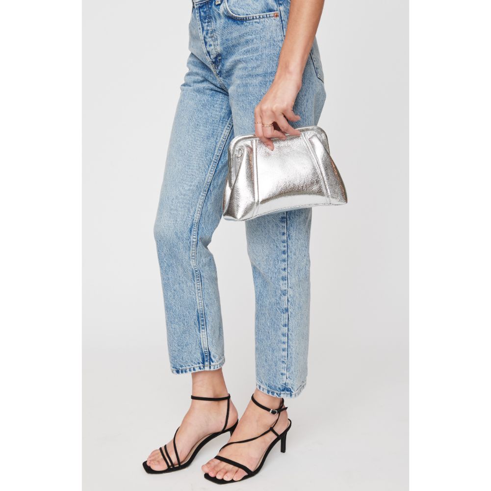 Agatha Metallic Clutch - Elegant Shiny Evening Bag for Women, Perfect for Parties, Weddings & Special Occasions