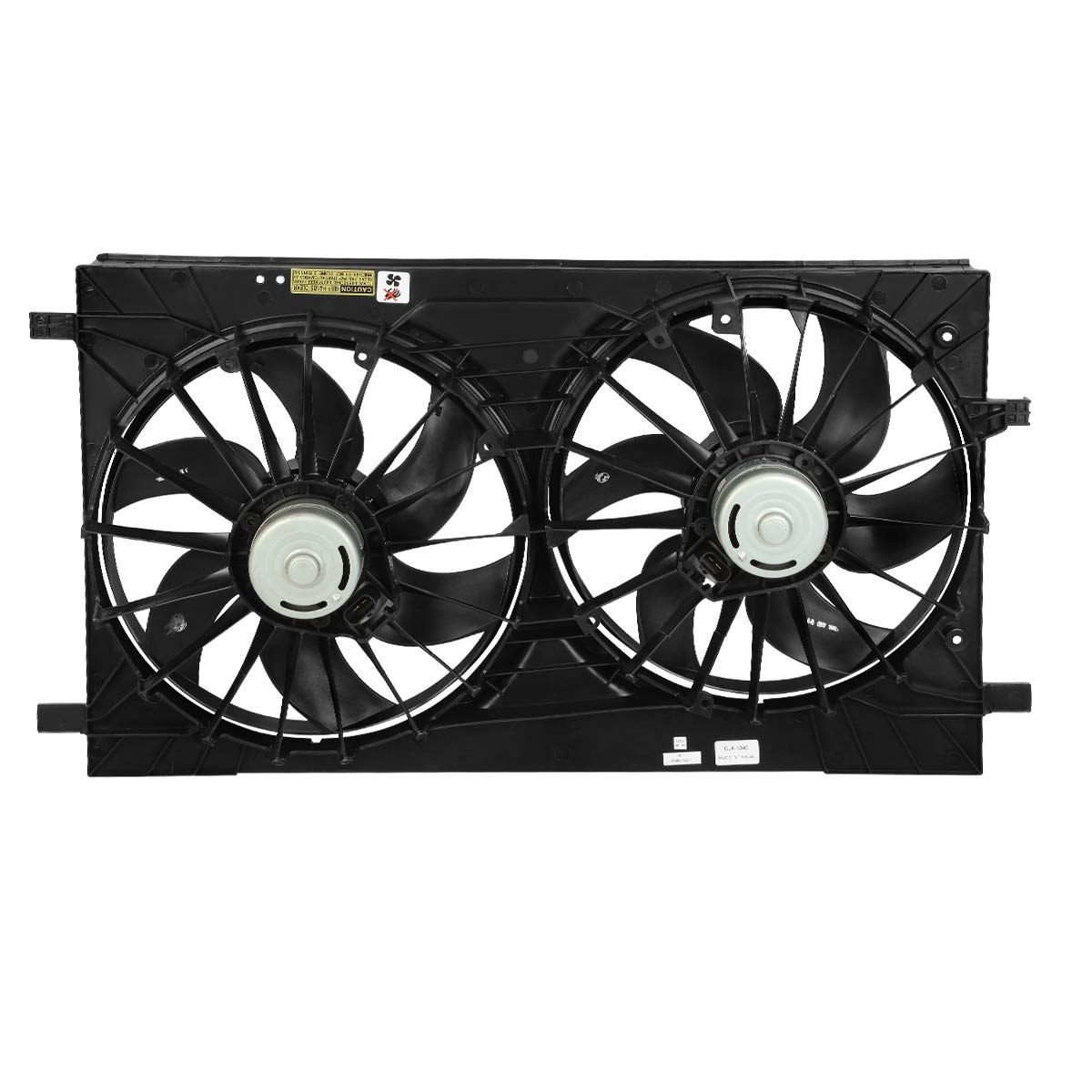 DNA MOTORING OEM-RF-0067 Black Radiator Cooling Fan - High Efficiency Direct Replacement for 07-10 Chrysler Sebring / 08-14 Dodge Avenger / 07-12 Dodge Caliber - Improved Engine Cooling Performance for Hot Weather & Heavy Traffic Conditions