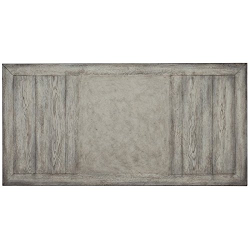 Hooker Furniture Melange Dixon Computer Desk in Distressed Light Gray - Modern Home Office Desk for Work & Study - Perfect for Remote Work, Gaming & Small Spaces