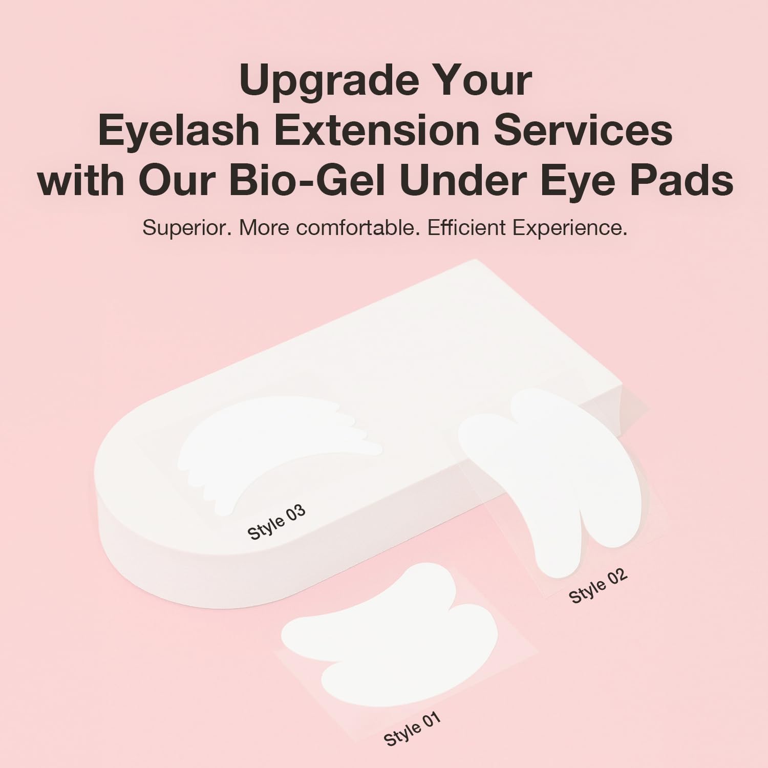 Curacoro Biogel Eye Pads for Eyelash Extensions | Soft Sticky Under Eye Pads for Sensitive Skin | Eyelash Extension Supplies & Remover for Lash Perm, Lamination (10 Pairs) | Perfect for Salon Professionals & At-Home Lash Care