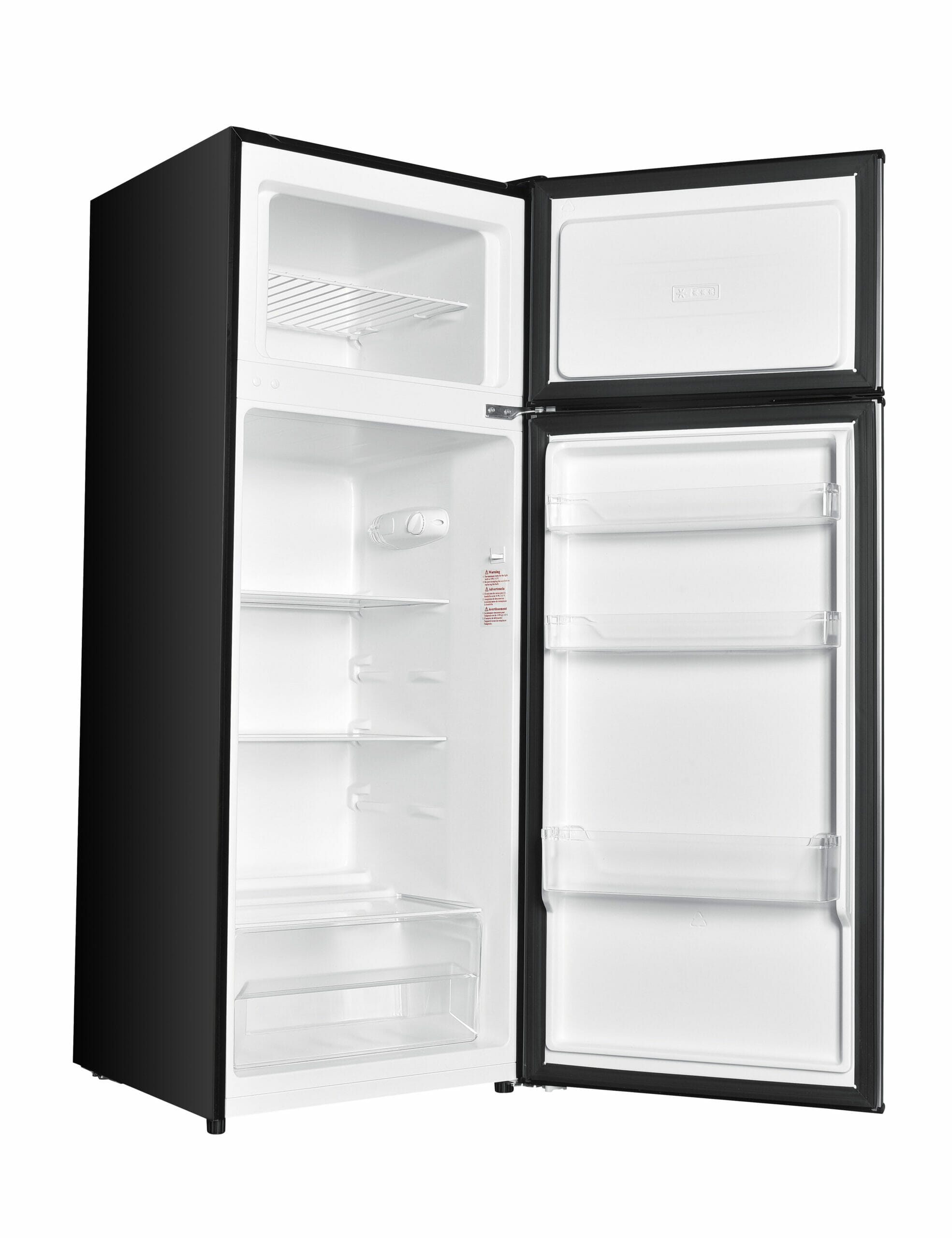 Danby DPF074B2BSLDB 7.4 cu ft Compact Refrigerator - Stainless Steel Top Freezer Apartment Fridge - Perfect for Dorms, Small Kitchens & Office Spaces