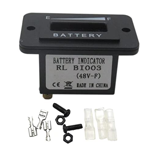 48V LED Battery Fuel Gauge Indicator Meter for EZGO Club Car Yamaha Golf Carts - Accurate Battery Level Display for Golf Cart, Electric Vehicle & Marine Applications