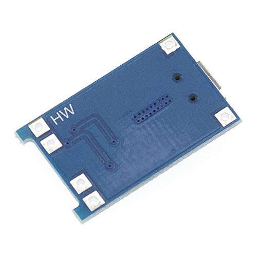 100Pcs TP4056 5V 1A Micro USB 18650 Lithium Battery Charger Module with Dual Protection - Perfect for DIY Electronics, Power Banks, and Solar Projects