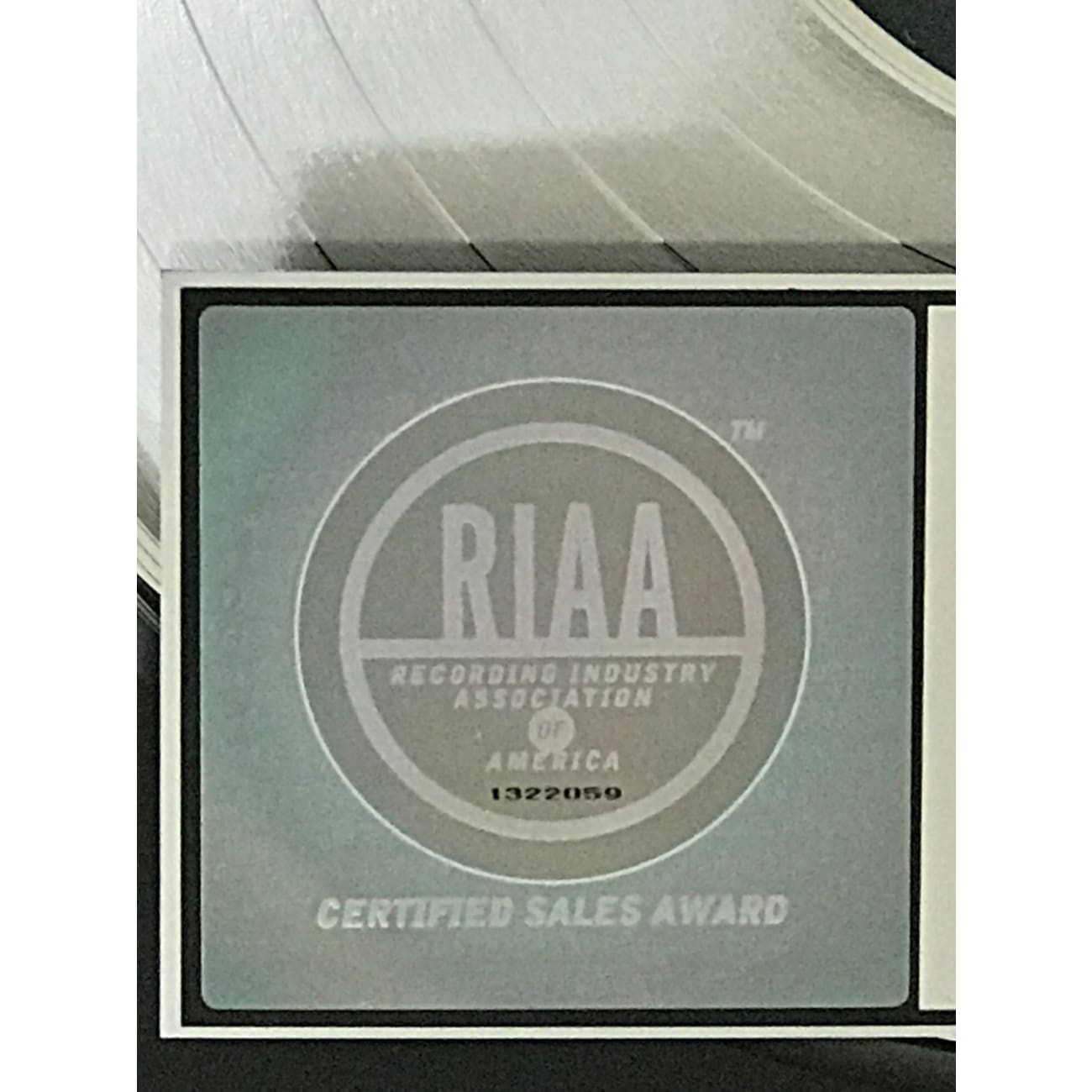 Lee Brice Hard To Love RIAA Platinum Single Award - Certified Music Plaque for Home Decor, Office Display & Fan Collection
