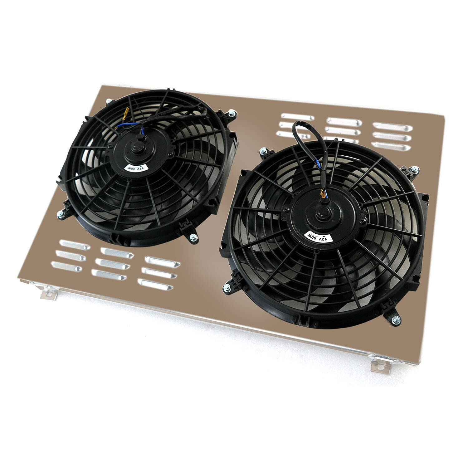 High-Performance Aluminum Radiator Shroud with Dual 12