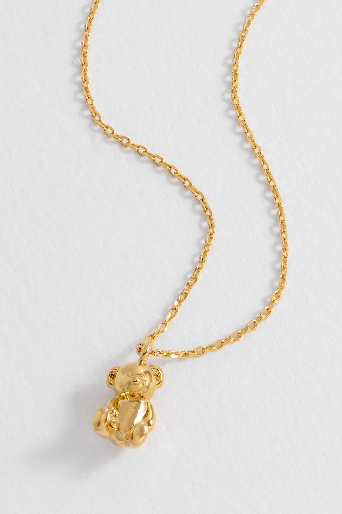 Cute Teddy Bear Pendant Necklace for Women - Sterling Silver or Gold Plated Charm Jewelry Gift for Her - Perfect for Valentine's Day, Birthday & Anniversary