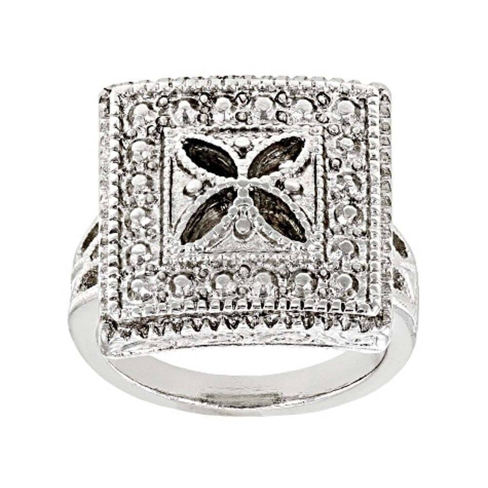 1928 Art Deco Vintage Square Ring for Women - Elegant Jewelry Gift for Party, Wedding & Special Occasions