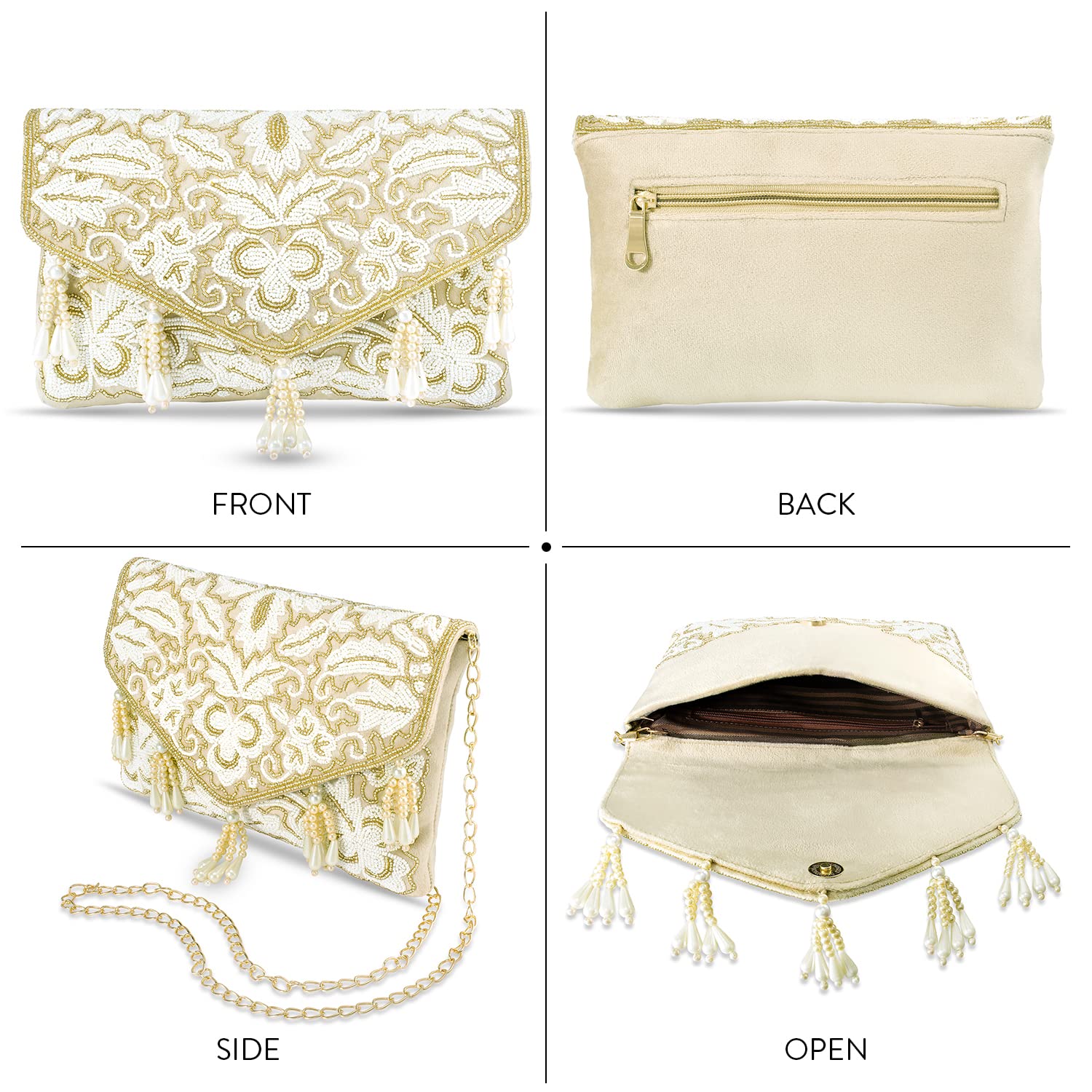Stylish Aheli Indian Potli Bags for Women - Elegant Ethnic Clutch Purse with Drawstring, Perfect for Weddings, Parties & Evening Events | Handmade Bride Gift & Evening Accessory