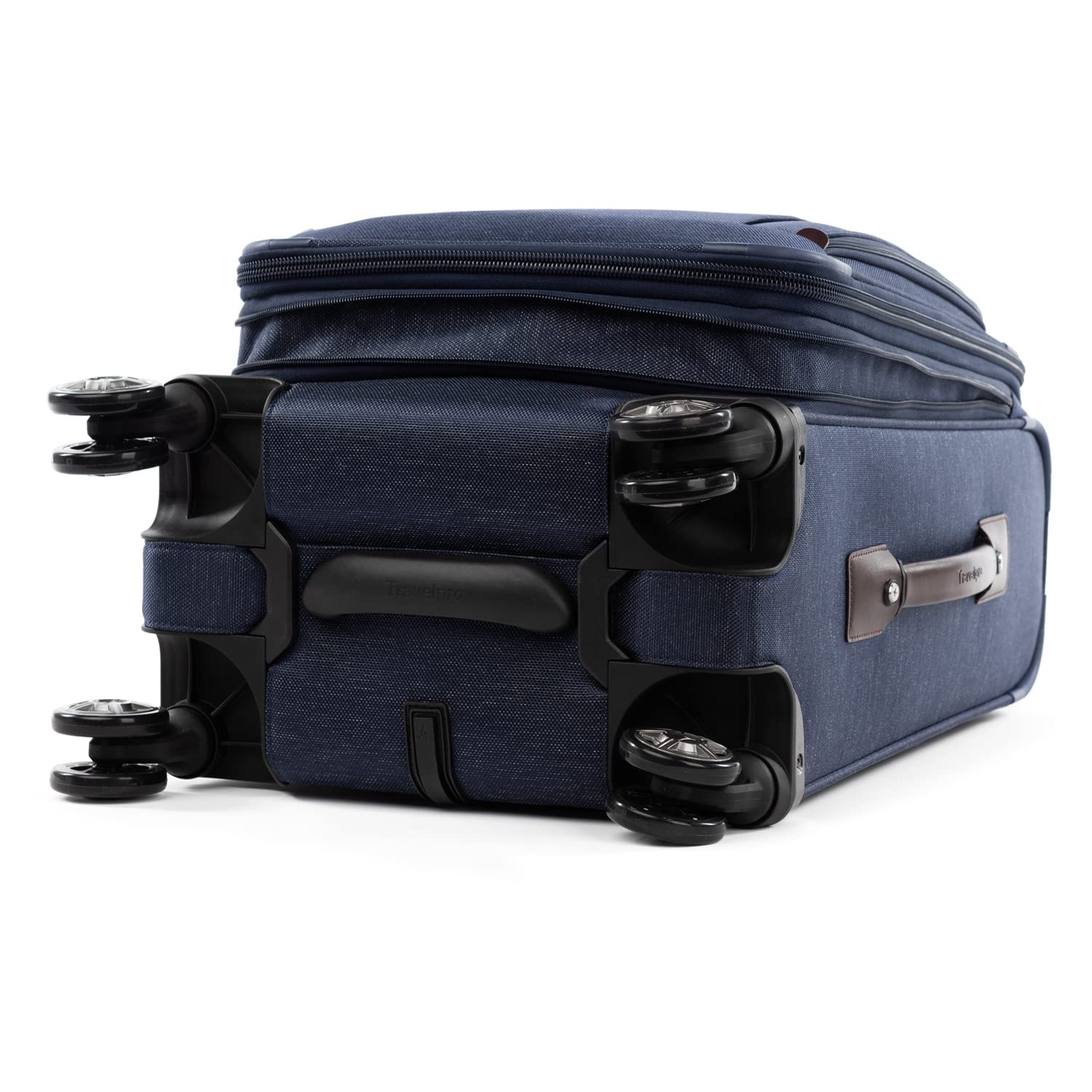 Travelpro Platinum Elite Expandable 20-Inch Carry-On Luggage with 8 Spinner Wheels, USB Port & Laptop/Tablet Sleeves - Navy Blue Suitcase for Men & Women | Perfect for Business Trips & Weekend Getaways