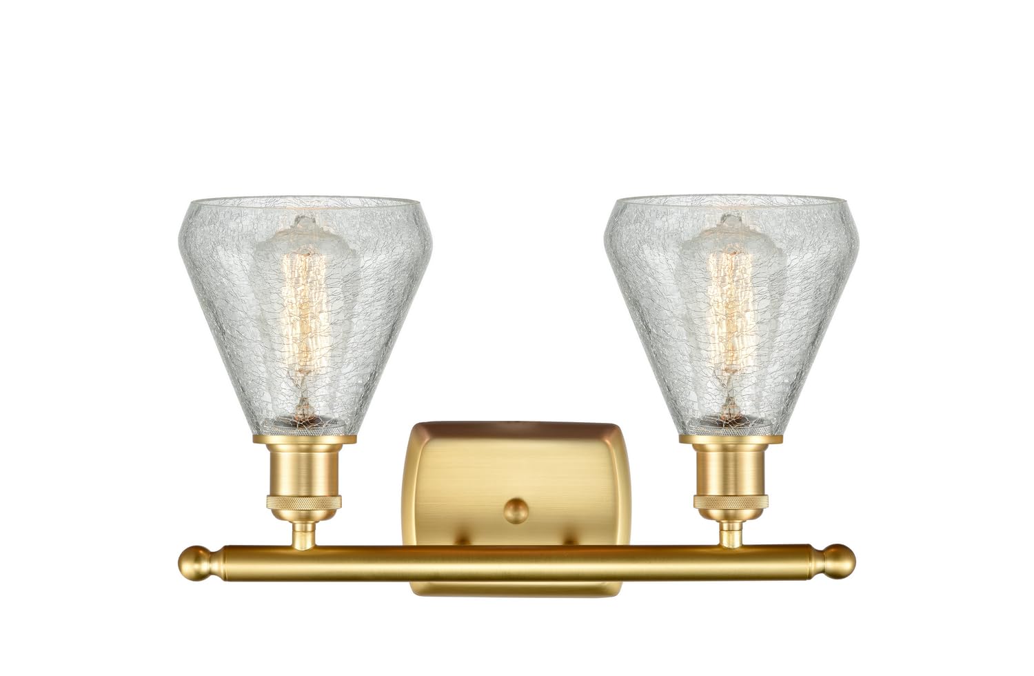 Conesus 2-Light LED Bathroom Vanity Light Fixture - 516-2W-SG-G275 - Modern Sconce Lighting for Bathroom Mirror, Dressing Room & Makeup Area