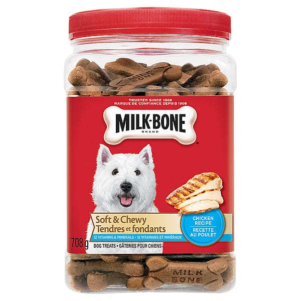 Milk Bone Chicken Recipe Soft & Chewy Dog Treats - Healthy Natural Dog Snacks for Training, Rewards & Dental Care - Perfect for Small, Medium & Large Breeds