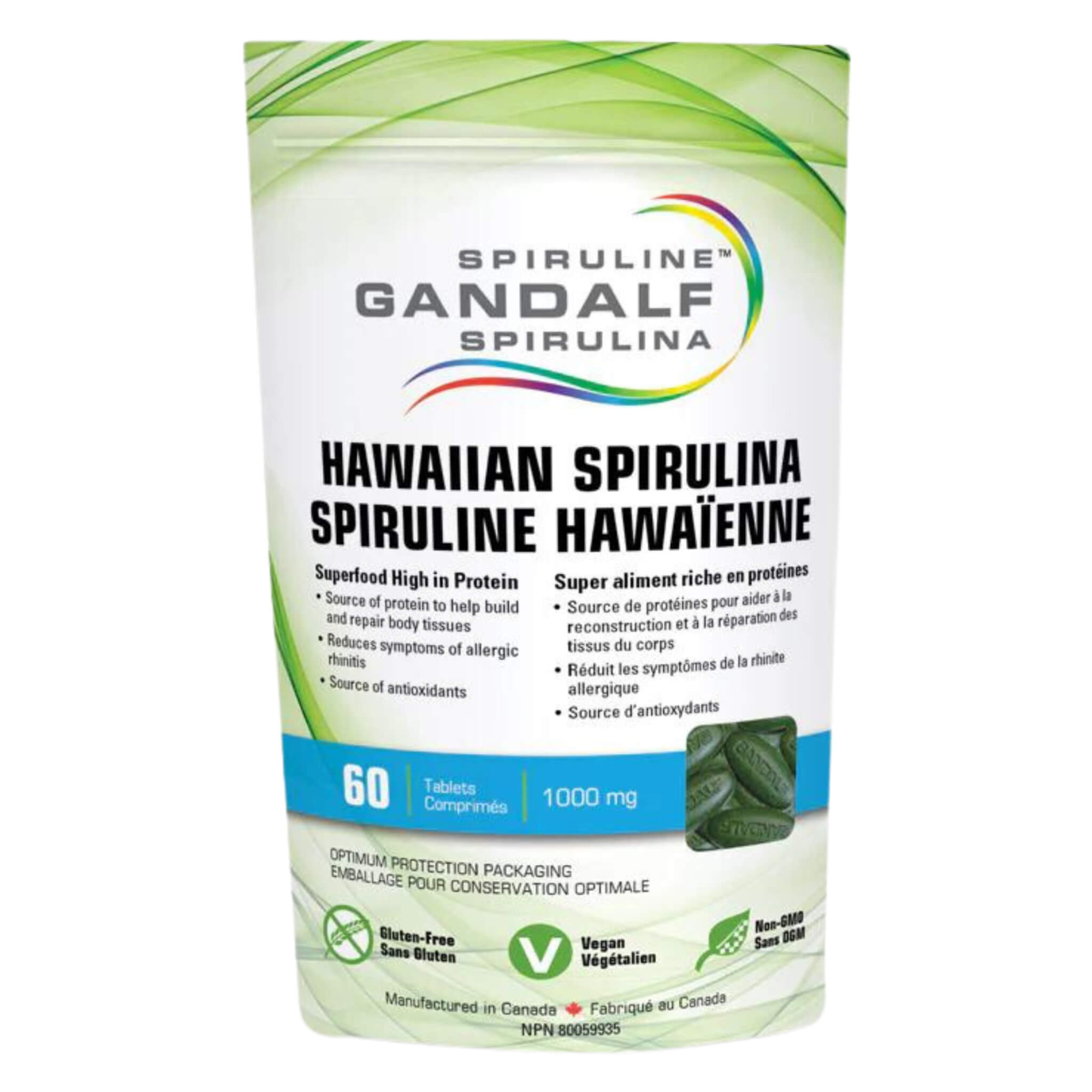 Premium Hawaiian Spirulina 1000mg Supplement - Organic Superfood Powder for Energy, Immunity & Detox - Perfect for Smoothies, Juices & Daily Wellness Routine