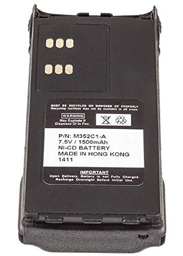 Rechargeable 7.2V 1500mAh Ni-CD Battery for Motorola NNTN6263 Two-Way Radio - Perfect for Business Communication, Security, and Outdoor Activities