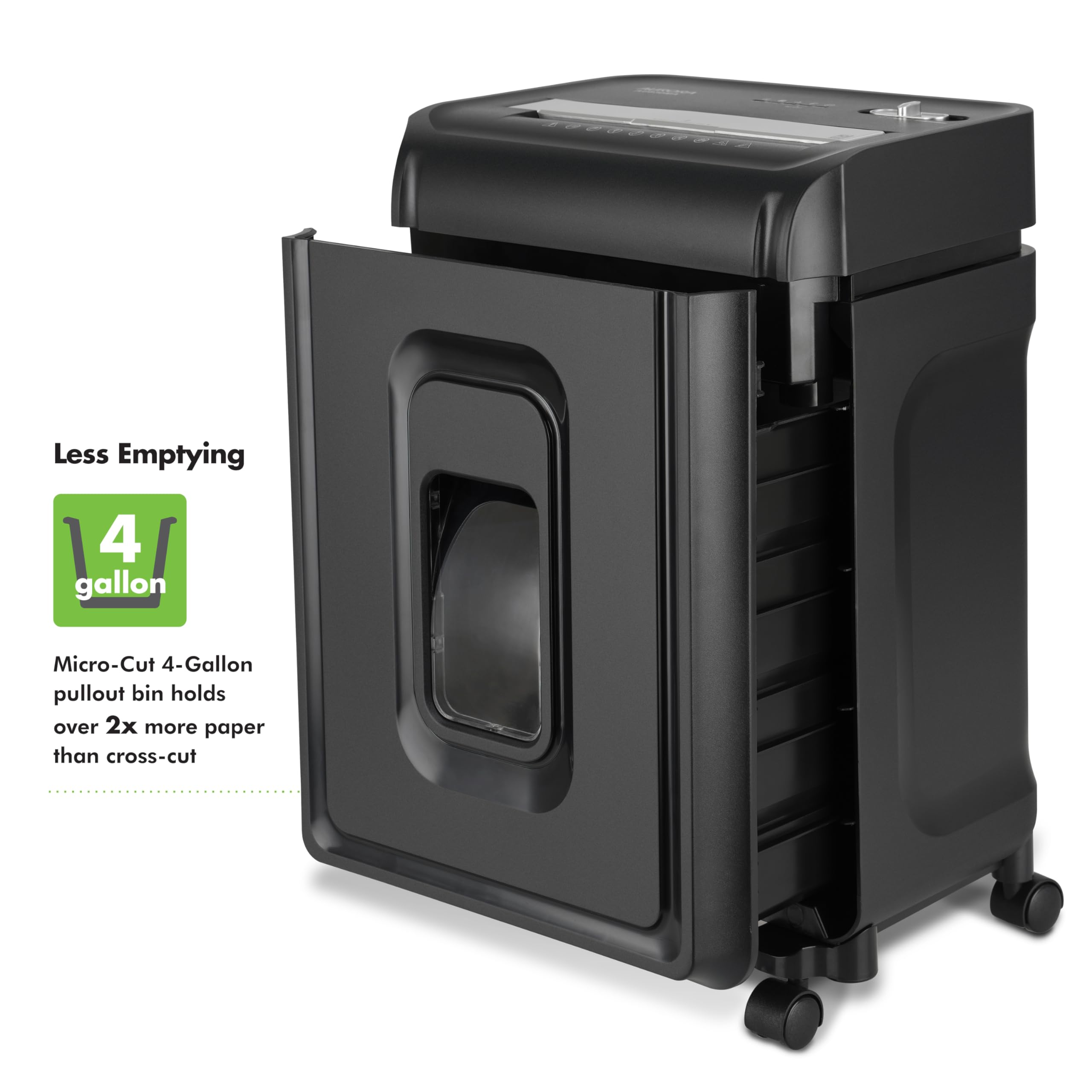 Aurora AU1085MA High-Security 10-Sheet Micro-Cut Paper Shredder with Credit Card Slot - 4-Gallon Pullout Wastebasket & 20-Minute Run Time - Ideal for Home Office, Small Business & Confidential Document Destruction