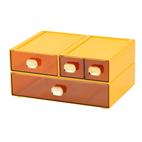 4 Mixed Drawers, Yellow