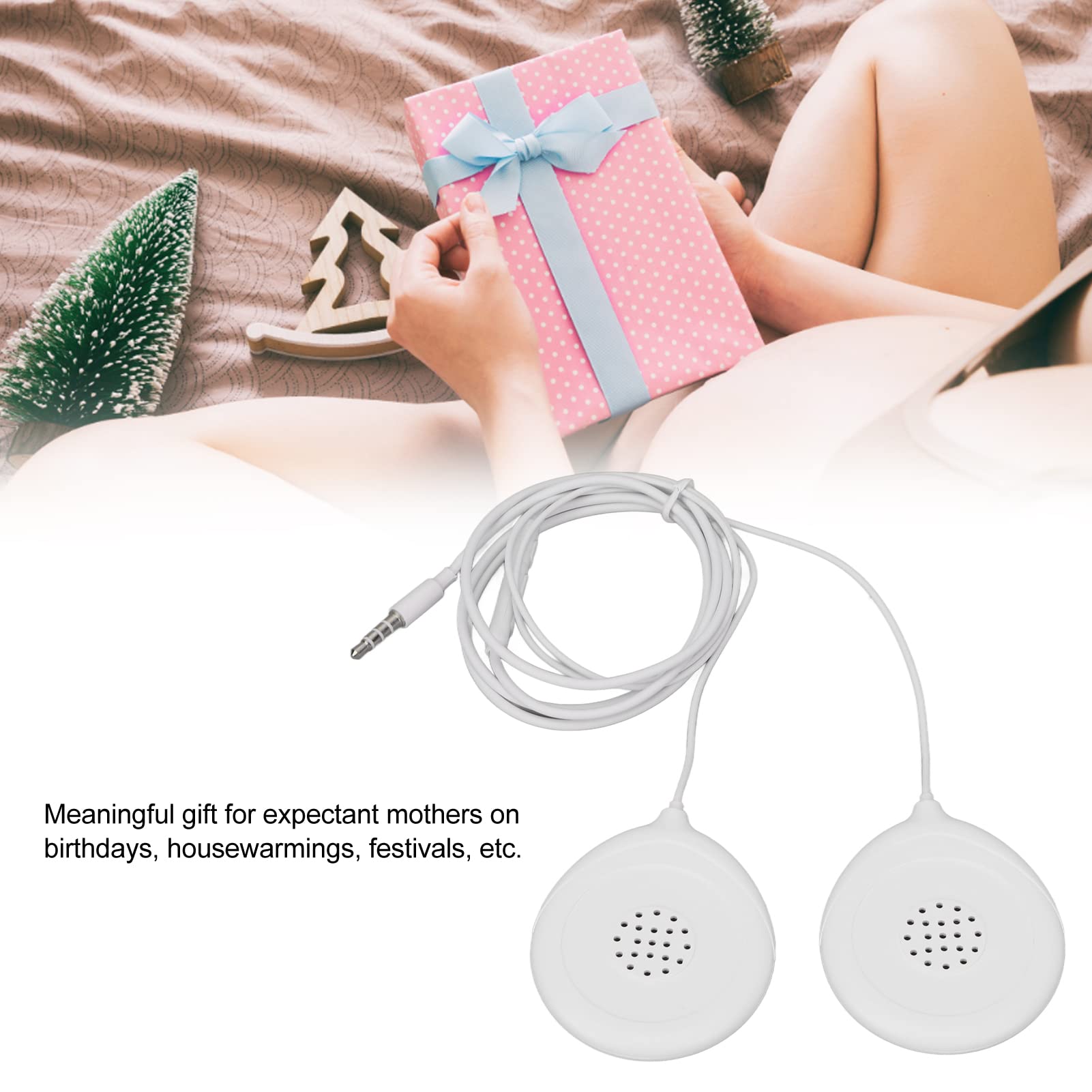 Pregnancy Belly Headphones for Baby Bump - Safe Music Play & Voice Communication for Baby in Womb | Perfect for Prenatal Bonding & Soothing Fetal Development