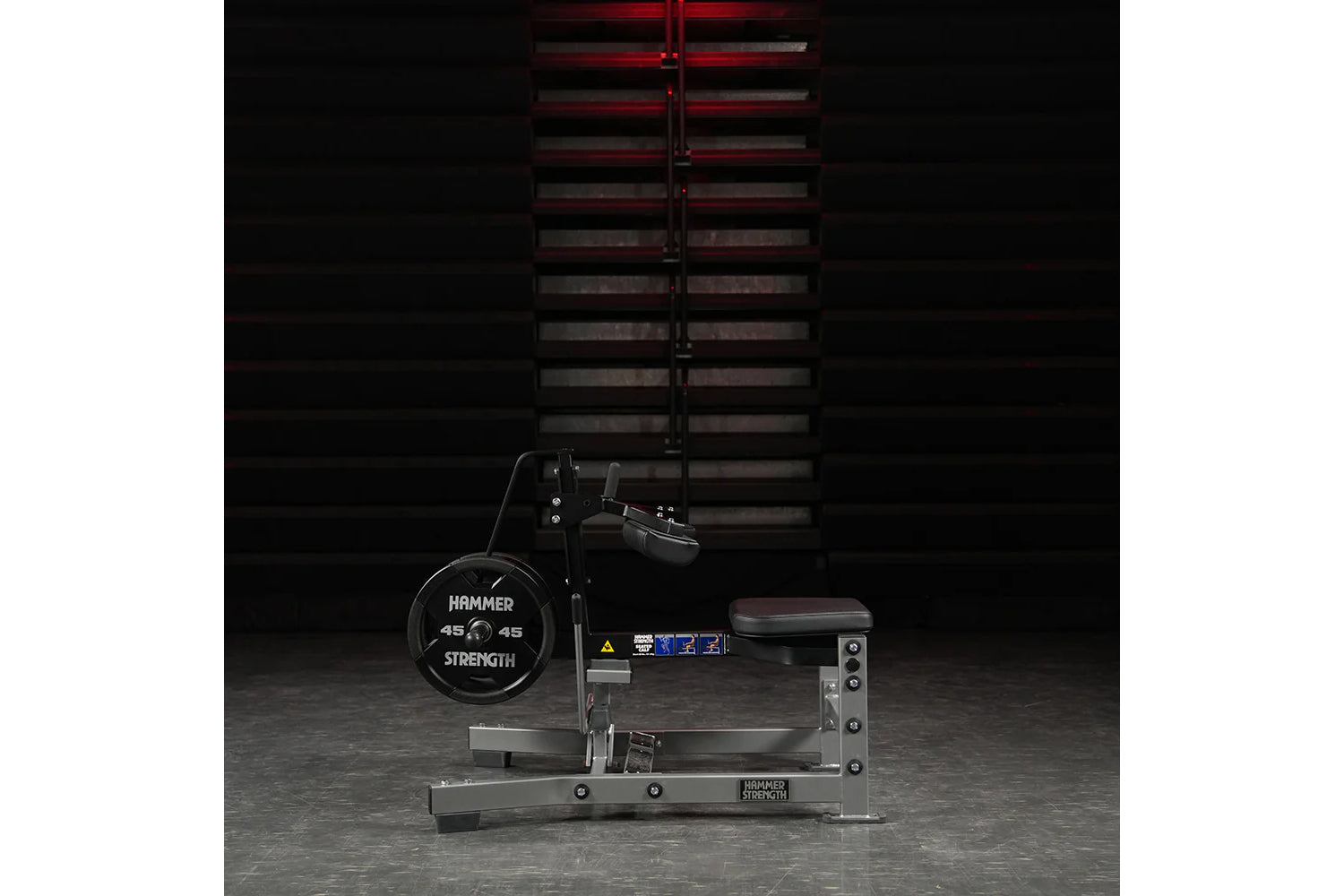 Hammer Strength Plate Loaded Seated Calf Raise Machine - Gym Equipment for Leg Workouts & Strength Training - Perfect for Home & Commercial Fitness Centers