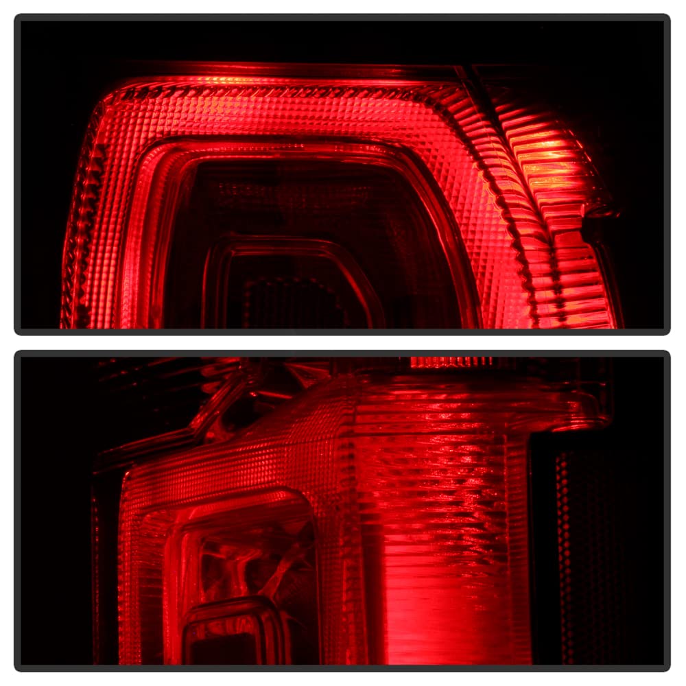 ACANII LED Tail Lights Brake Lamps Assembly Pair for 2015-2020 Chevy Tahoe Suburban - Clear Lens OE Style Replacement (Left+Right) - Enhance Safety & Style for Night Driving & Off-Road Adventures