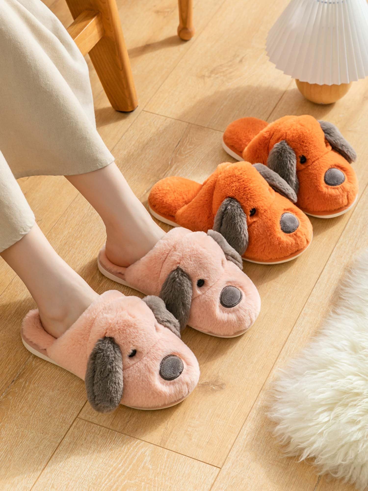 Hopelong Women's Bunny Ear Slippers - Soft Fuzzy Indoor House Shoes with Cute Animal Design for Cozy Home, Lounge & Gift Giving