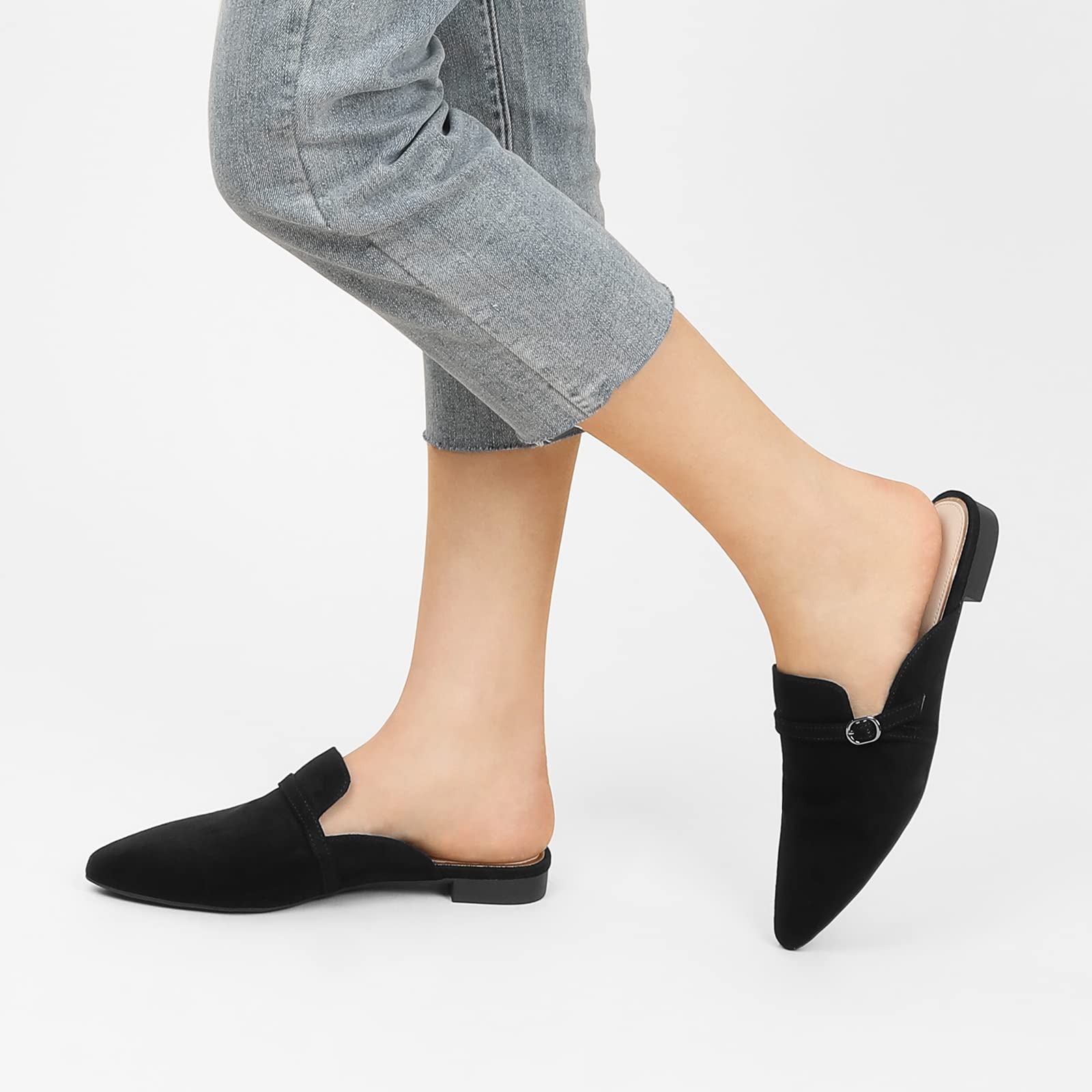 Ankis Women's Comfortable Flats & Mules - Slip-On Walking Shoes for Casual Outfits, Office Wear & Travel
