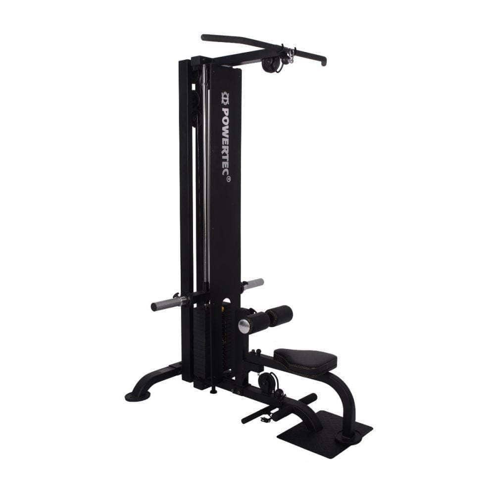 Powertec Lat Pulldown Machine - Heavy Duty Gym Equipment for Home & Commercial Use - Perfect for Strength Training & Back Workouts