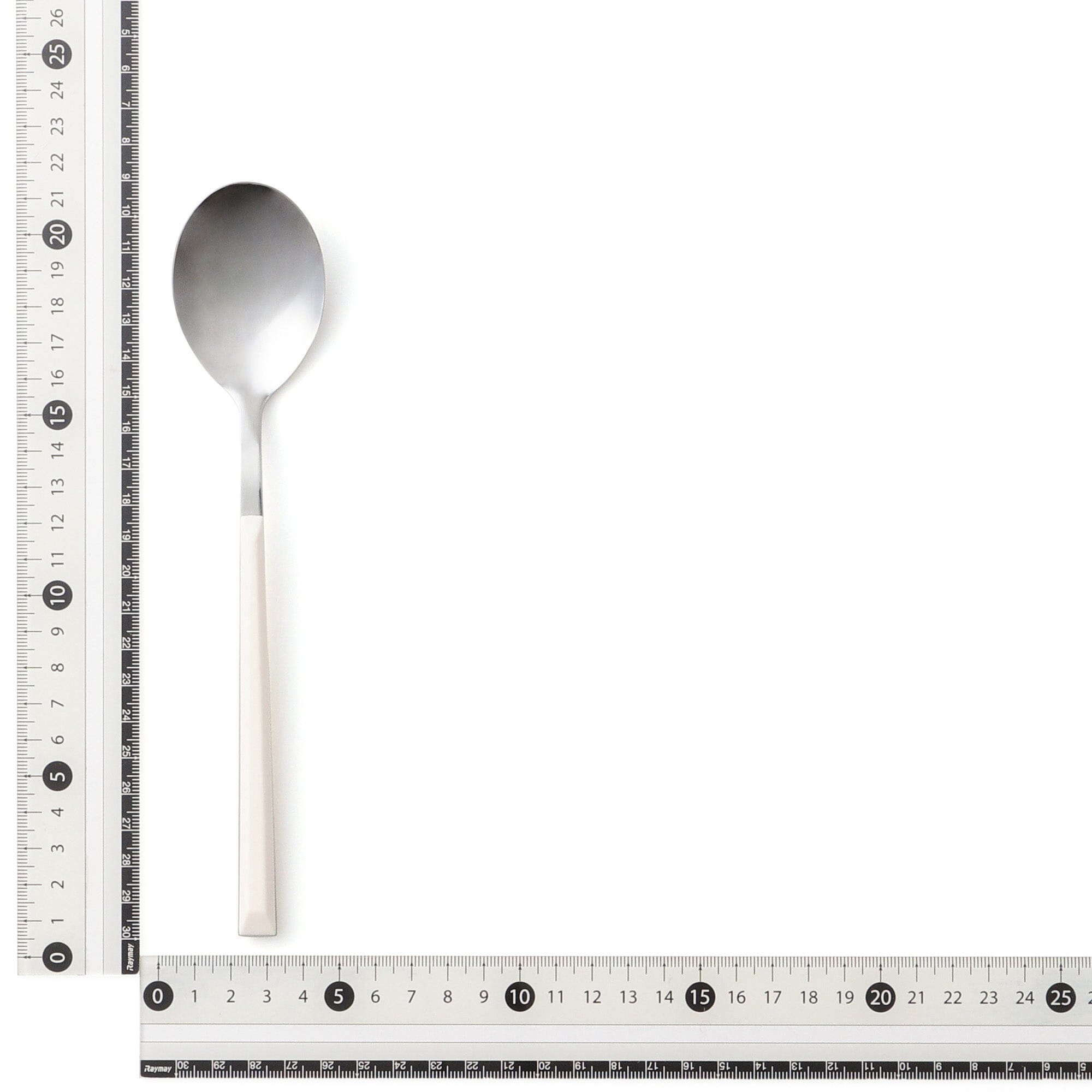 Premium White Color Handle Dinner Spoon - Durable & Stylish Cutlery for Everyday Dining, Restaurants, and Parties