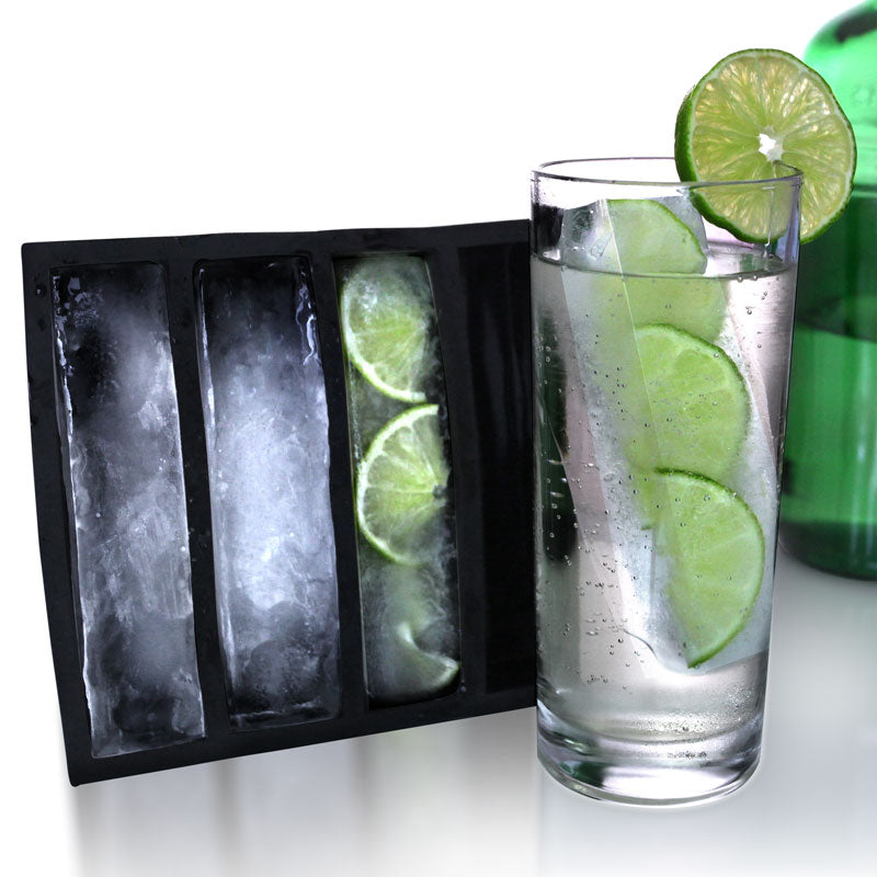 BarConic® Silicone Collins Ice Tray - Premium Flexible Ice Cube Mold for Cocktails, Whiskey & Cold Drinks - Perfect for Home Bars, Parties & Entertaining