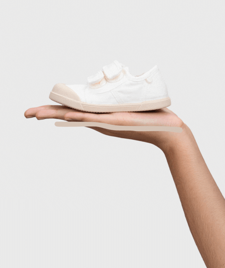 Igor Boys and Girls Lona V Sneakers - White Canvas Shoes for Kids | Comfortable & Stylish for School, Play & Everyday Wear