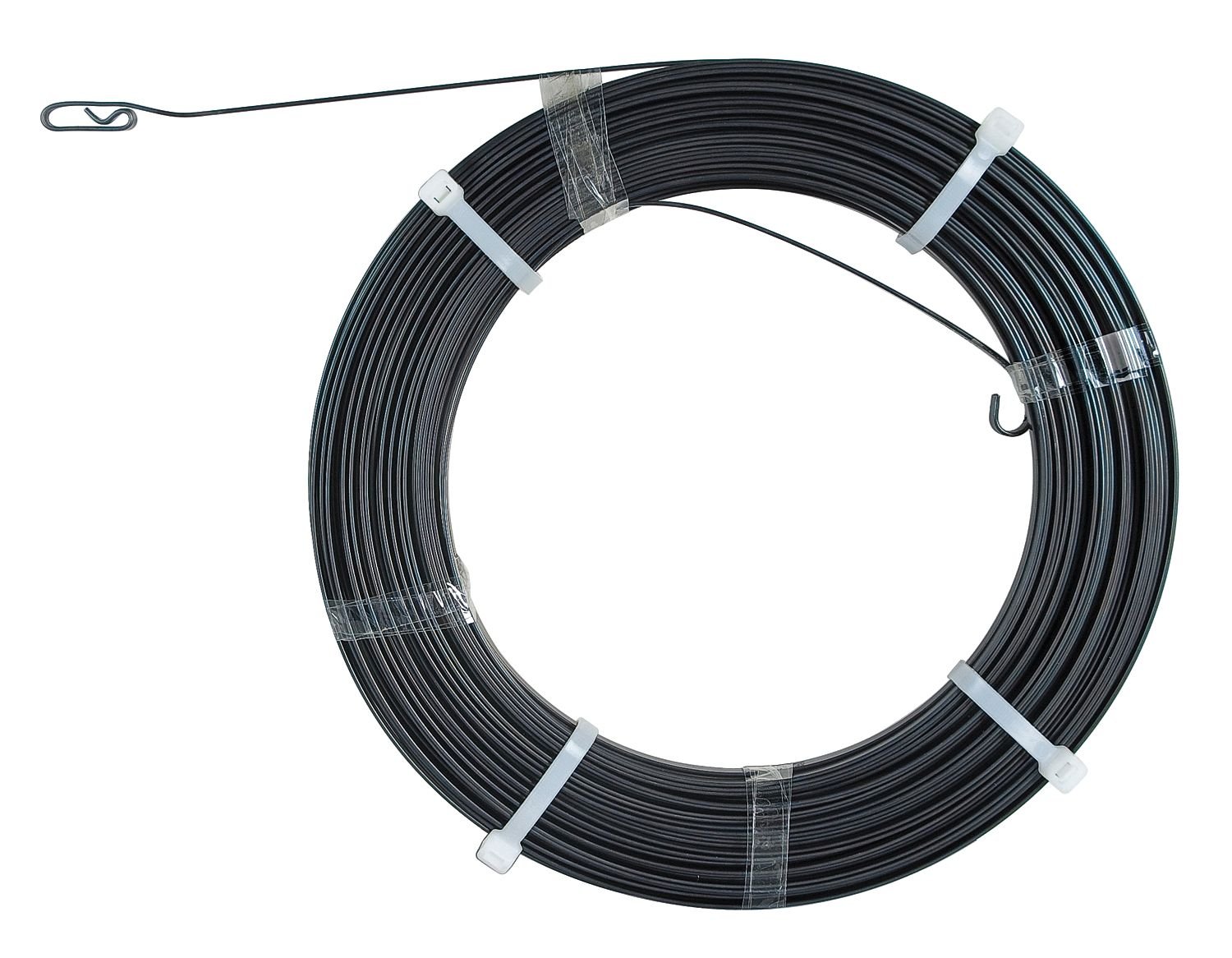 1/4 Inch x 200 Feet Steel Fish Tape - Heavy Duty Wire Pulling Tool for Electricians - Perfect for Running Wires Through Conduit, Walls, and Ceilings