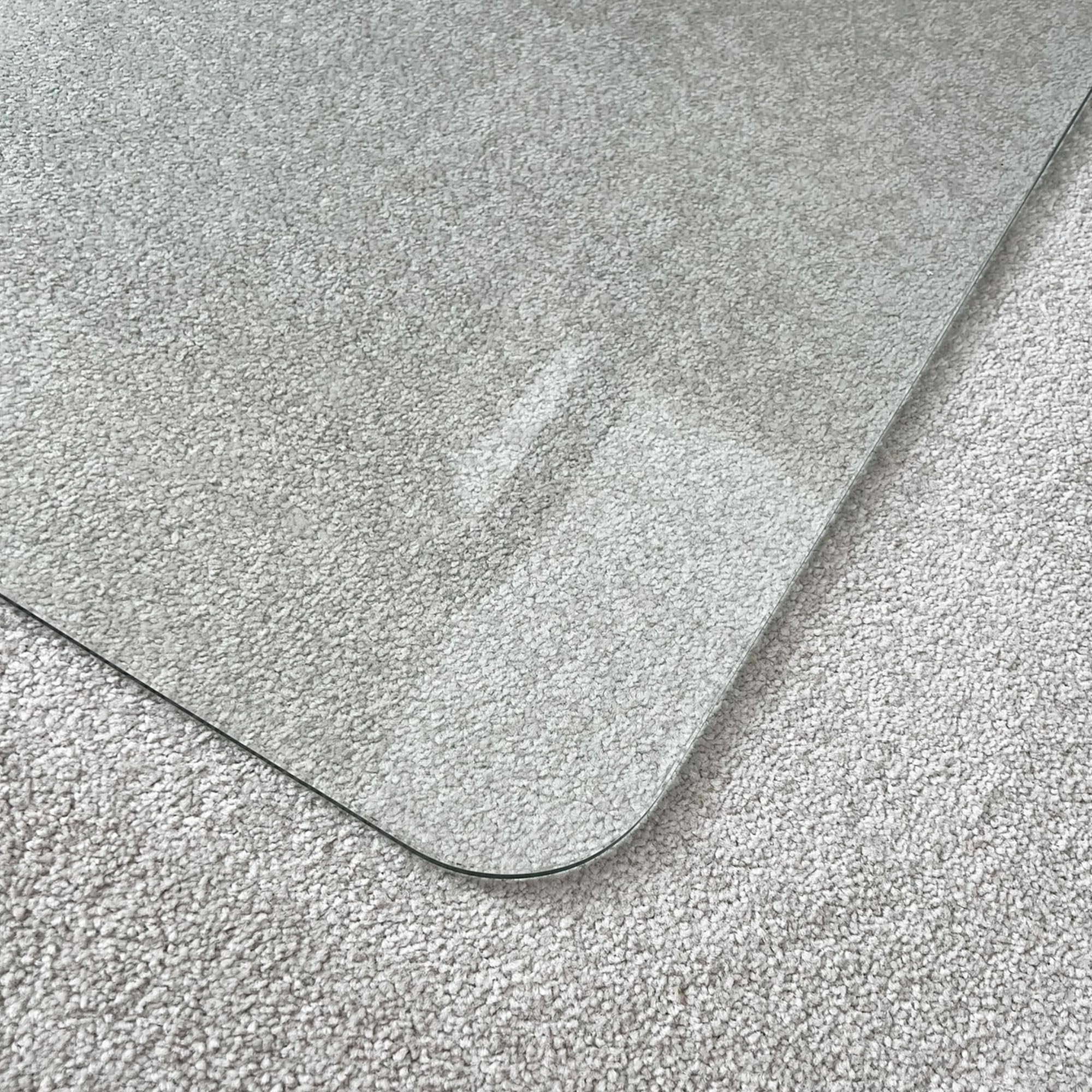 Marvelux 36x40 Inch Clear Tempered Glass Office Chair Mat - Non-Slip Protector for Carpet & Hardwood Floors | Heavy Duty Executive Mat for High Pile Carpets & Hardwood | Perfect for Home Office, Gaming Setup & Workspace Protection
